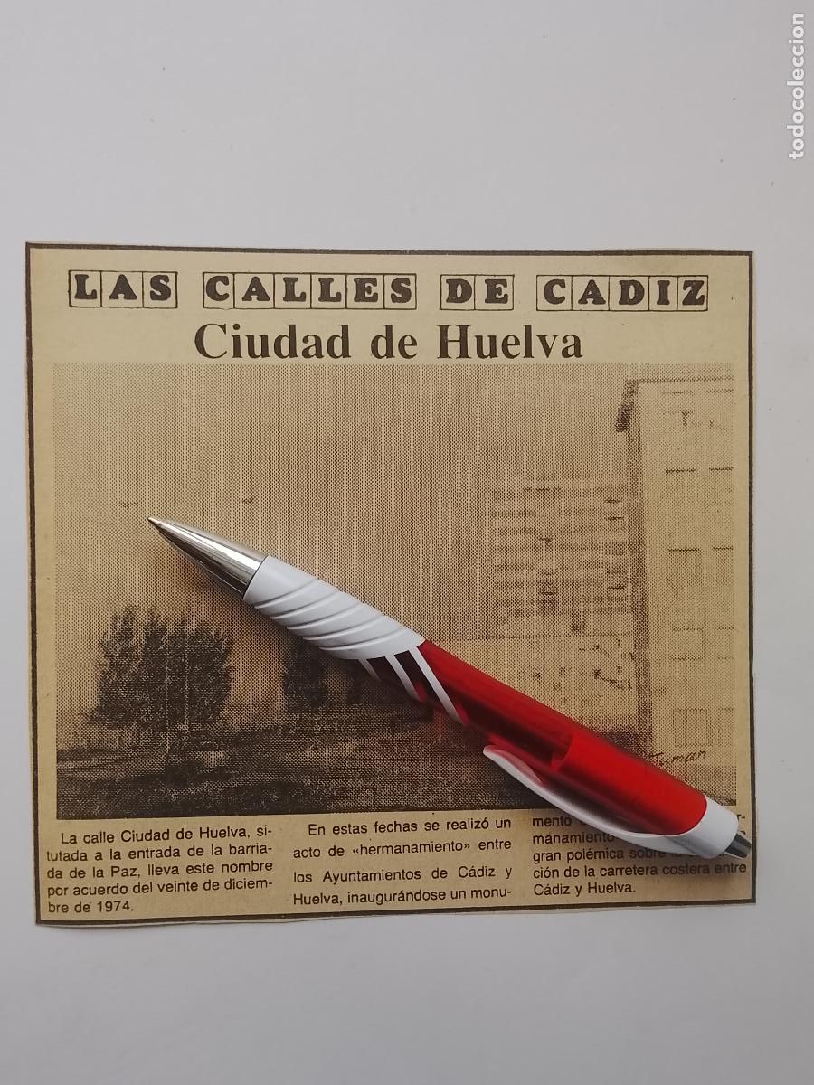 Coleccionismo de Revista Hola: DIARIO 1979 80 RECORTE COLECCION CALLES DE CADIZ CAPITAL - CALLE CIUDAD DE HUELVA
