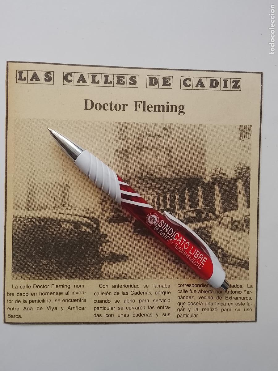 Coleccionismo de Revista Hola: DIARIO 1979 80 RECORTE COLECCION CALLES DE CADIZ CAPITAL - CALLE DOCTOR FLEMING