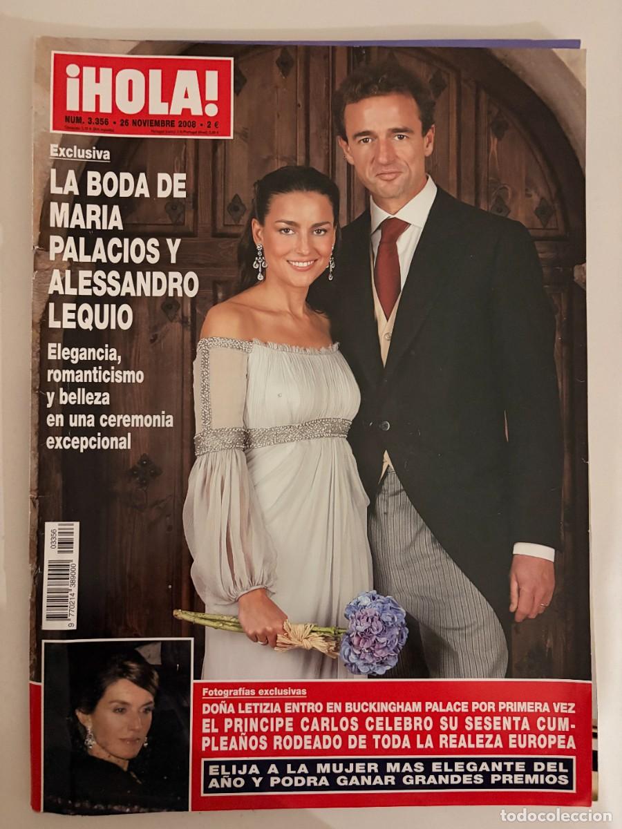 Collezionismo di Rivista &iexcl;Hola!: &iexcl;HOLA! N&ordm; 3356. NOVIEMBRE 2008. LA BODA DE MARIA PALACIOS Y ALESSANDRO LEQUIO. LEER