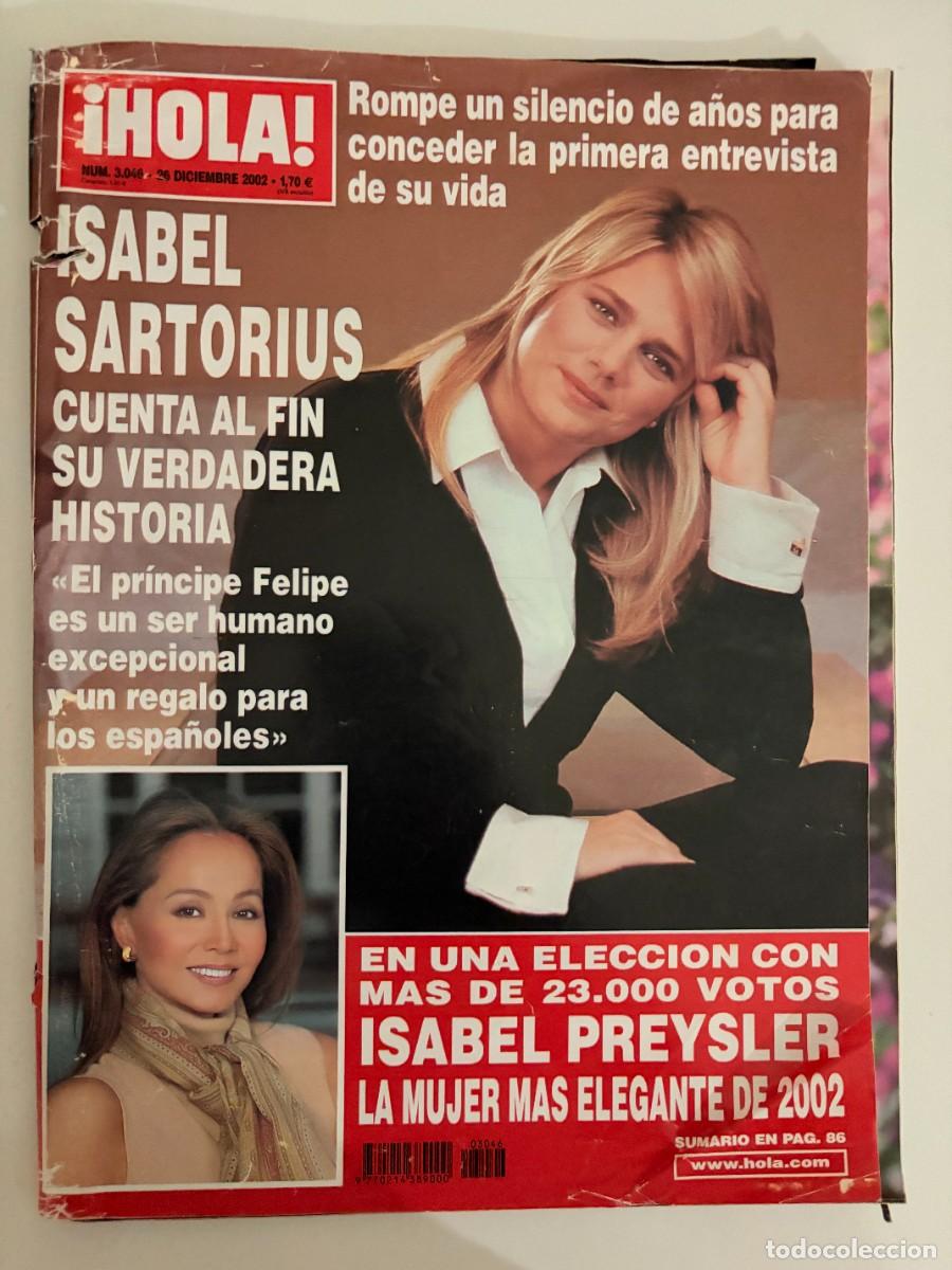 Colecionismo da Revista &iexcl;Hola!: &iexcl;HOLA! N&ordm; 3046. DICIEMBRE 2002. ISABEL SARTORIUS CUENTA AL FIN SU VERDADERA HISTORIA. LEER