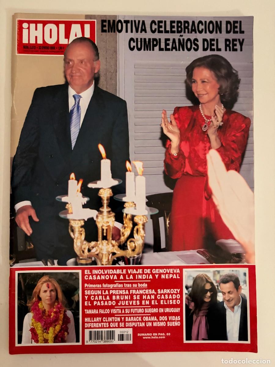 Coleccionismo de Revista Hola: &iexcl;HOLA! N&ordm; 3312. ENERO 2008. EMOTIVA CELEBRACI&Oacute;N DEL CUMPLEA&Ntilde;OS DEL REY. LEER