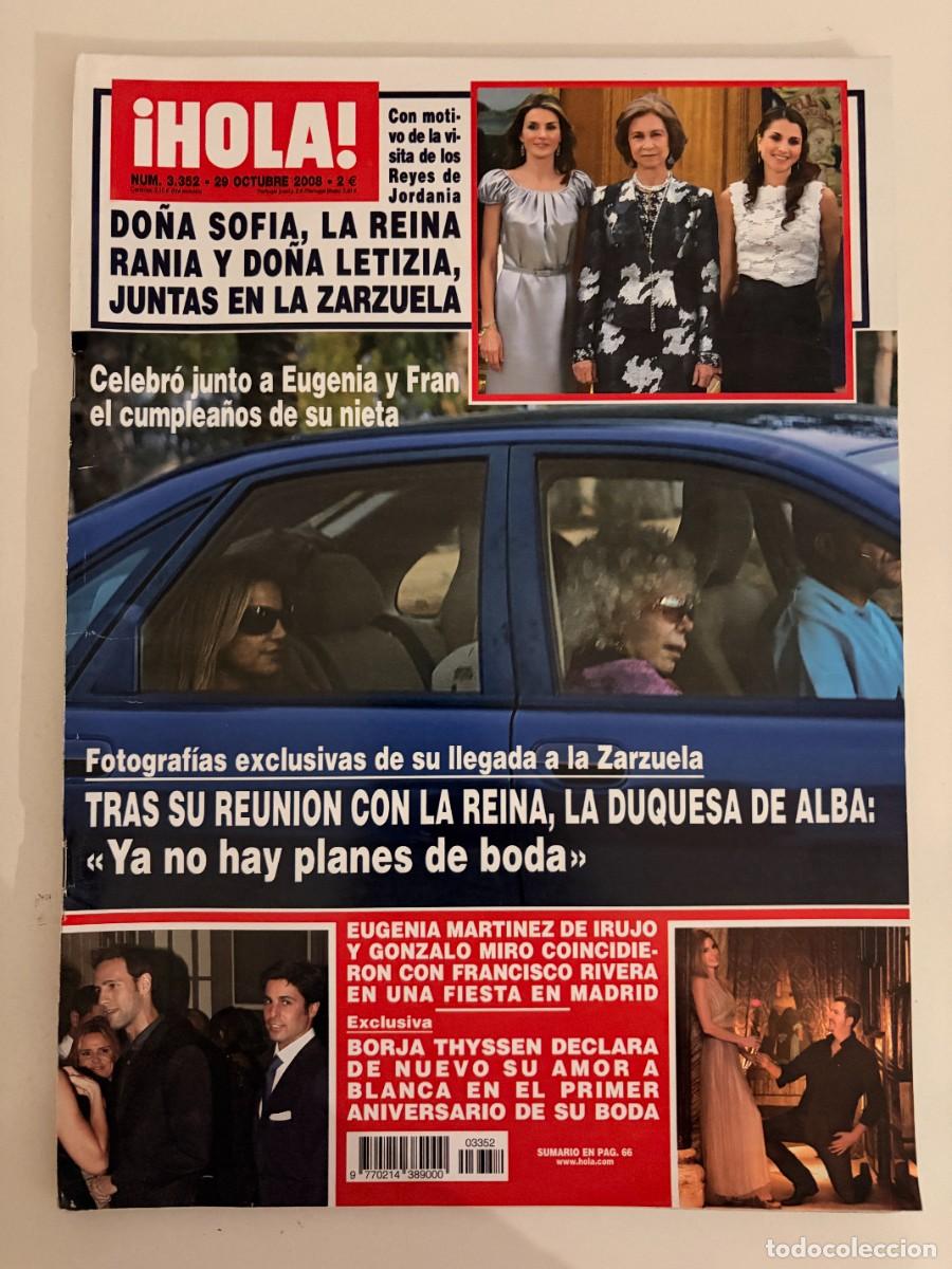 Coleccionismo de Revista Hola: &iexcl;HOLA! N&ordm; 3352. OCTUBRE 2008. DO&Ntilde;A SOF&Iacute;A, LA REINA RANIA Y DO&Ntilde;A LETIZIA, JUNTAS EN LA ZARZUELA. LEER