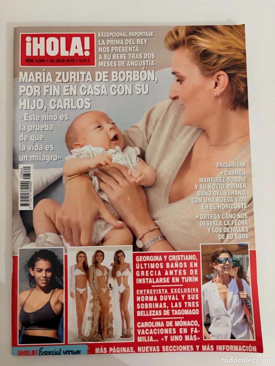 Coleccionismo de Revista Hola: &iexcl;HOLA! N&ordm; 3860. JULIO 2018. LA PRIMA DEL REY NOS PRESENTA A SU BEB&Eacute; TRAS DOS MESES DE ANGUSTIA. LEER
