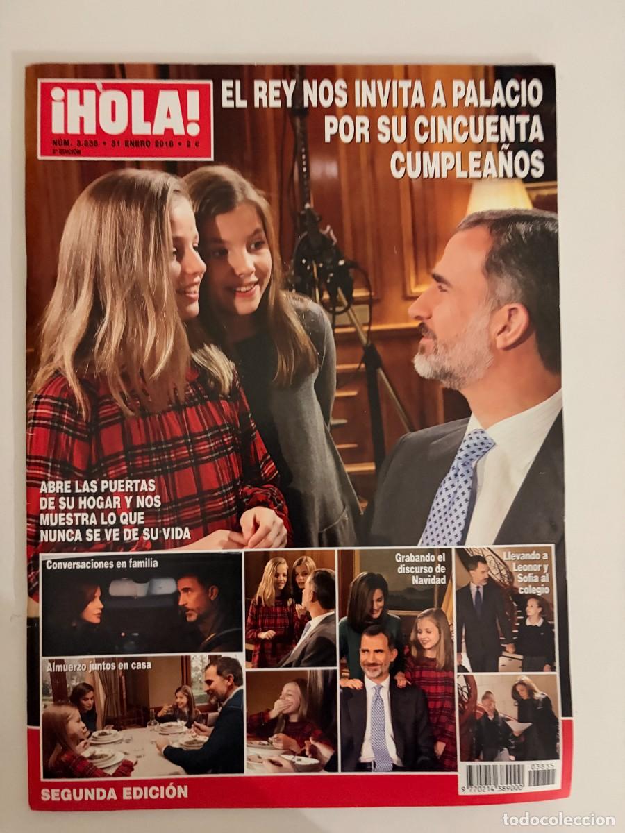 Coleccionismo de Revista Hola: &iexcl;HOLA! N&ordm; 3835. ENERO 2018. EL REY NOS INVITA A PALACIO POR SU CINCUENTA CUMPLEA&Ntilde;OS. LEER