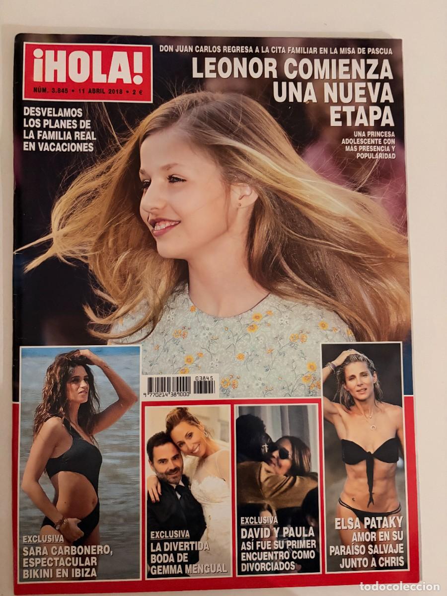 Colecionismo da Revista &iexcl;Hola!: &iexcl;HOLA! N&ordm; 3845. ABRIL 2018. DAVID Y PAULA, SU PRIMER ENCUENTRO COMO DIVORCIADOS.. LEER