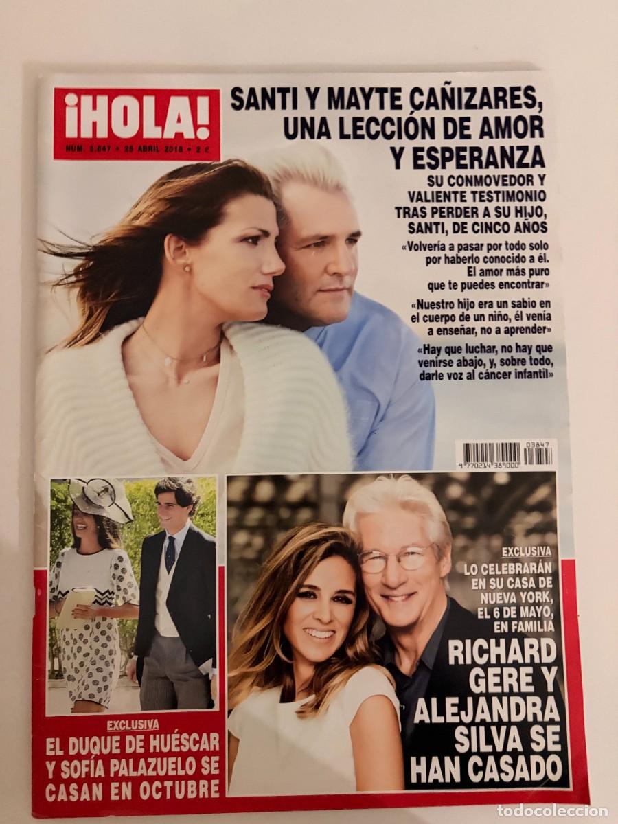 Collectionnisme de Magazine &iexcl;Hola!: &iexcl;HOLA! N&ordm; 3847. ABRIL 2018. SANTI Y MAYTE CA&Ntilde;IZARES, UNA LECCI&Oacute;N DE AMOR Y ESPERANZA. LEER