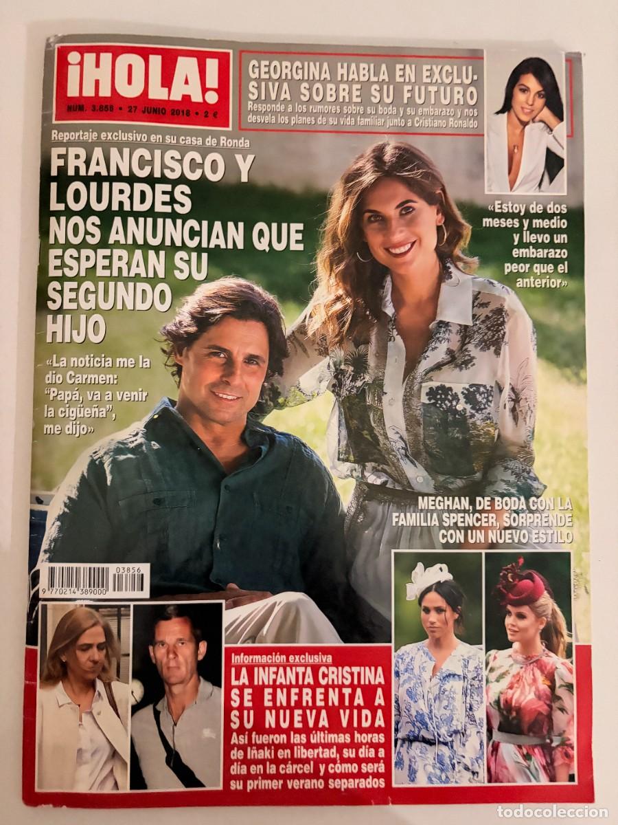 Coleccionismo de Revista Hola: &iexcl;HOLA! N&ordm; 3856. JUNIO 2018. FRANCISCO Y LOURDES NOS ANUNCIAN QUE ESPERAN SU SEGUNDO HIJO. LEER