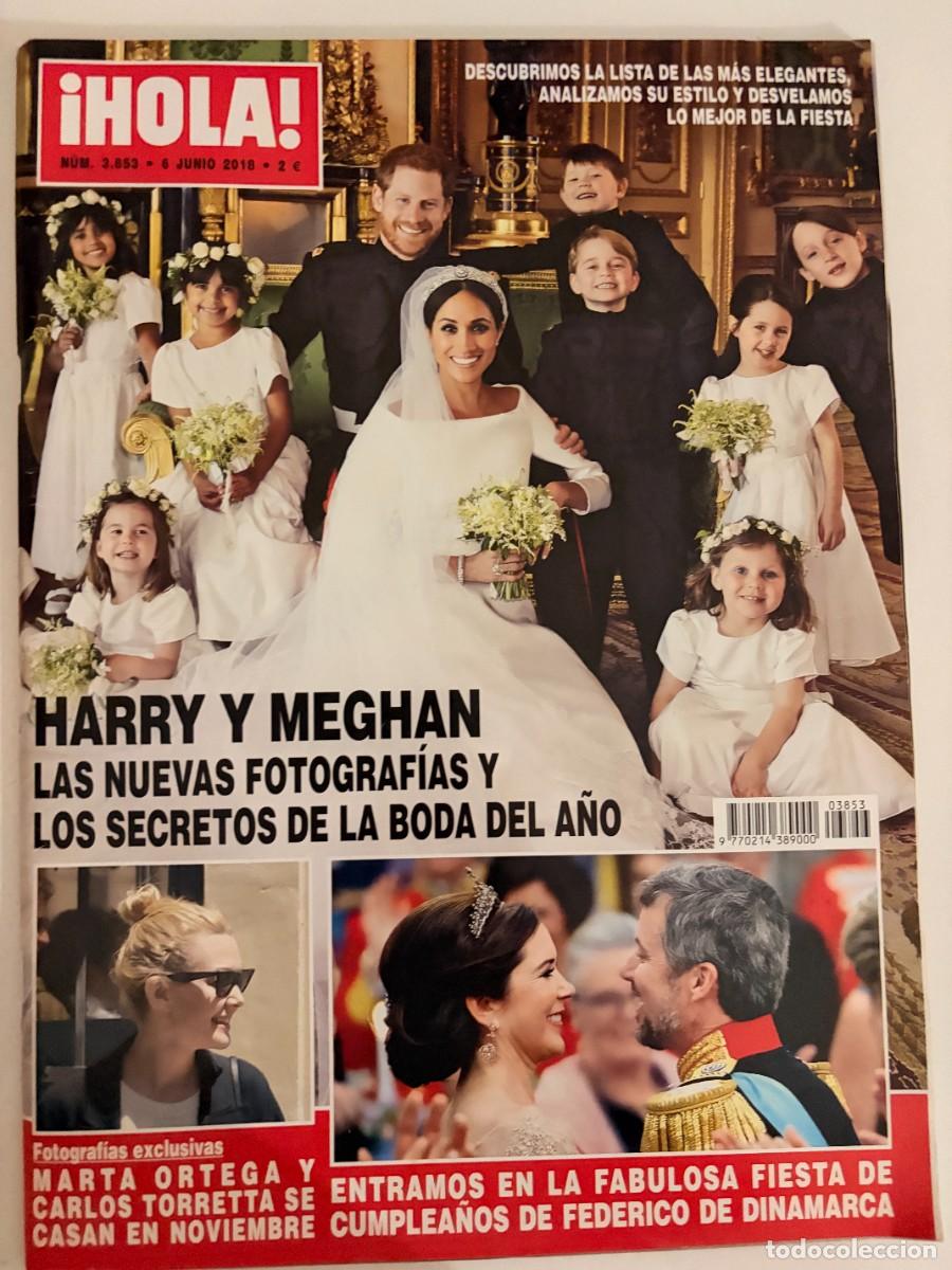 Coleccionismo de Revista Hola: &iexcl;HOLA! N&ordm; 3853. JUNIO 2018. HARRY Y MEGHAN LAS NUEVAS FOTOGRAF&Iacute;AS Y LOS SECRETOS DE LA BODA . LEER