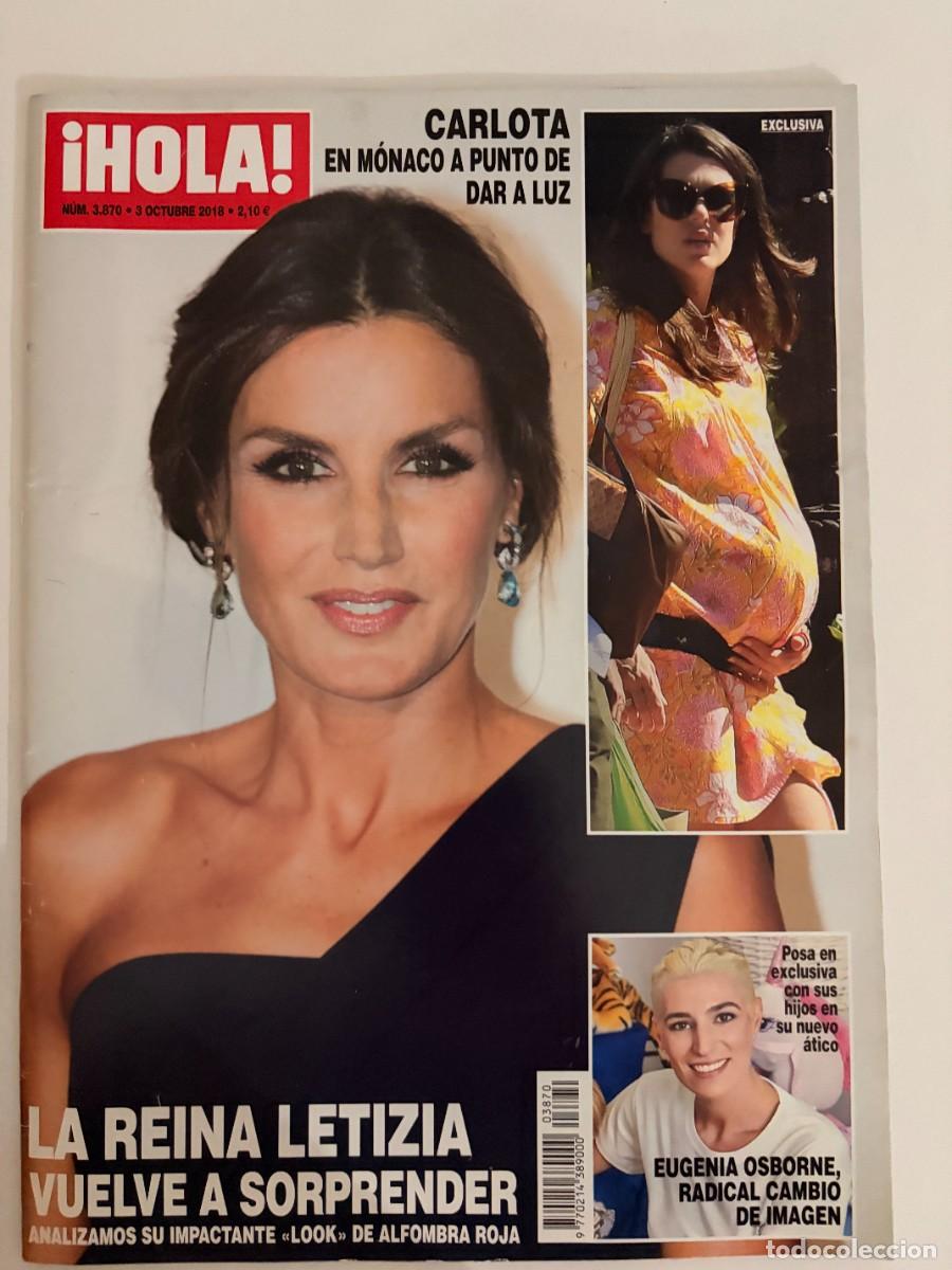 Coleccionismo de Revista Hola: &iexcl;HOLA! N&ordm; 3870. OCTUBRE 2018. LA REINA LETIZIA VUELVE A SORPRENDER. ANALIZAMOS SU LOOK. LEER