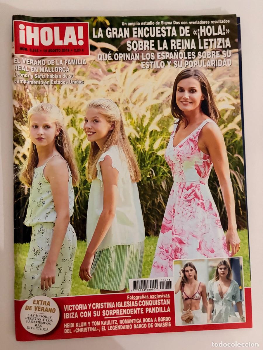 Coleccionismo de Revista Hola: &iexcl;HOLA! N&ordm; 2915. AGOSTO 2019. LA GRAN ENCUESTA DE HOLA SOBRE LA REINA LETIZIA. LEER