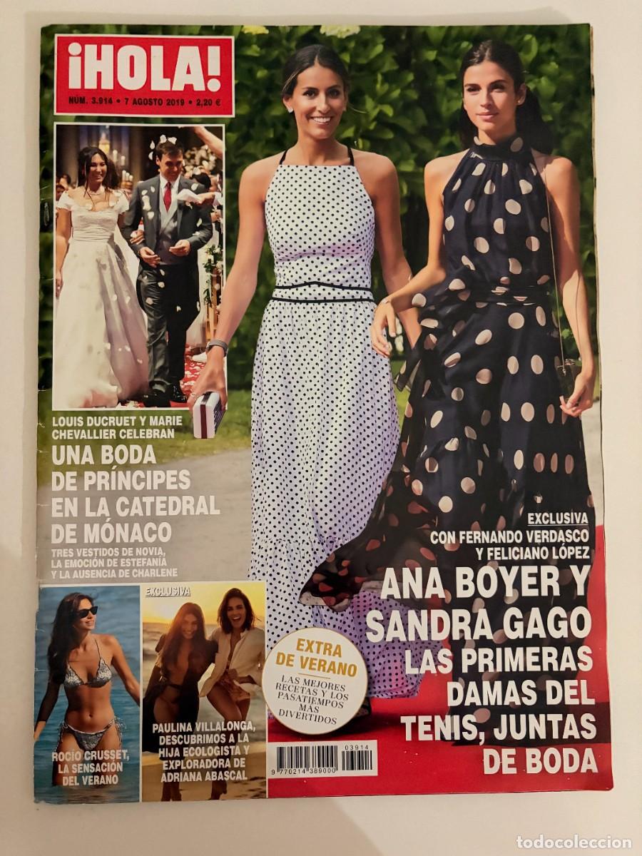 Coleccionismo de Revista Hola: &iexcl;HOLA! N&ordm; 3914. AGOSTO 2019. ANA BOYER Y SANDRA GAGO LAS PRIMERAS DAMAS DEL TENIS. LEER