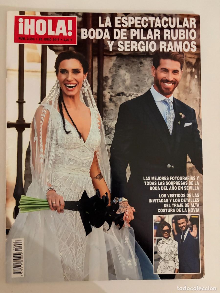 Coleccionismo de Revista Hola: &iexcl;HOLA! N&ordm; 3908. JUNIO 2019. LA ESPECTACULAR BODA DE PILAR RUBIO Y SERGIO RAMOS. LEER