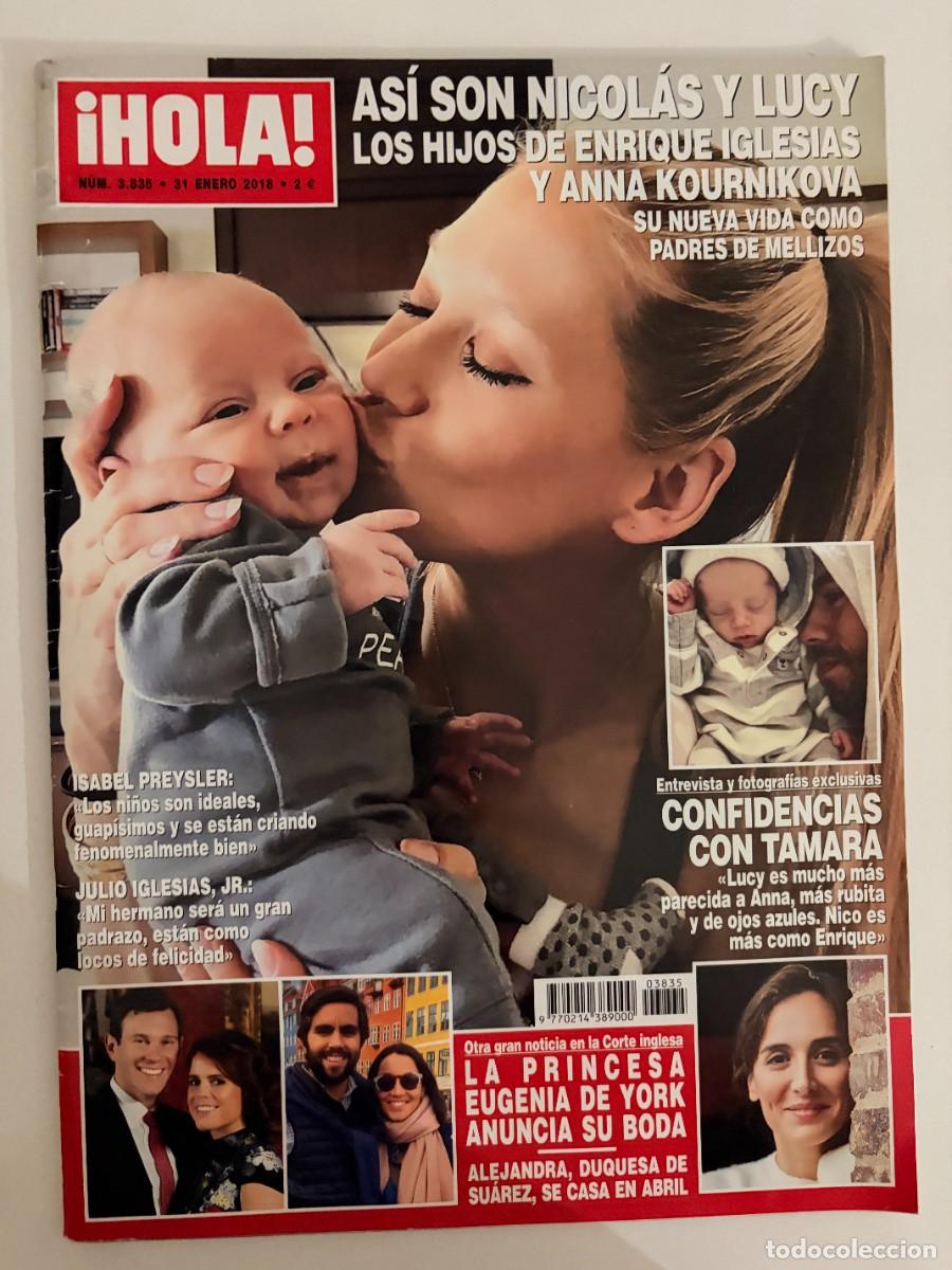 Coleccionismo de Revista Hola: &iexcl;HOLA! N&ordm; 3835. ENERO 2018. AS&Iacute; SON NICOL&Aacute;S Y LUCY LOS HIJOS DE ENRIQUE IGLESIAS. LEER