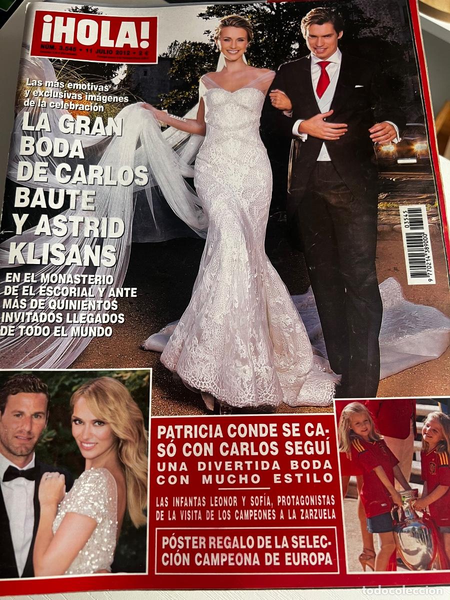 Coleccionismo de Revista Hola: HOLA! N&ordm; 3545. JULIO 2012. LA GRAN BODA DE CARLOS BAUTE Y ASTRID KLISANS. LEER.