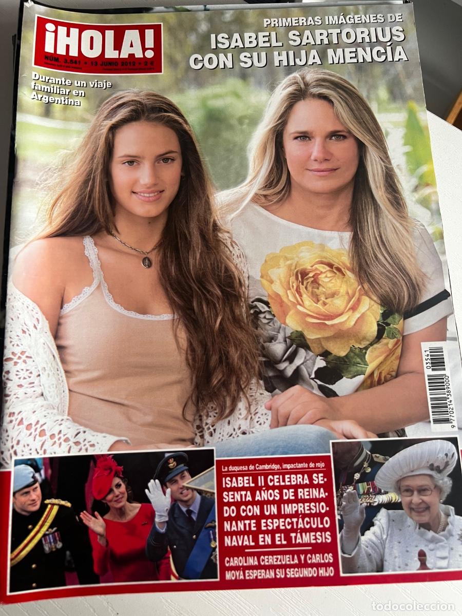 Coleccionismo de Revista Hola: HOLA! N&ordm; 3541. JUNIO 2012. PRIMERAS IM&Aacute;GENES DE ISABEL SARTORIUS CON SU HIJA MENCIA.