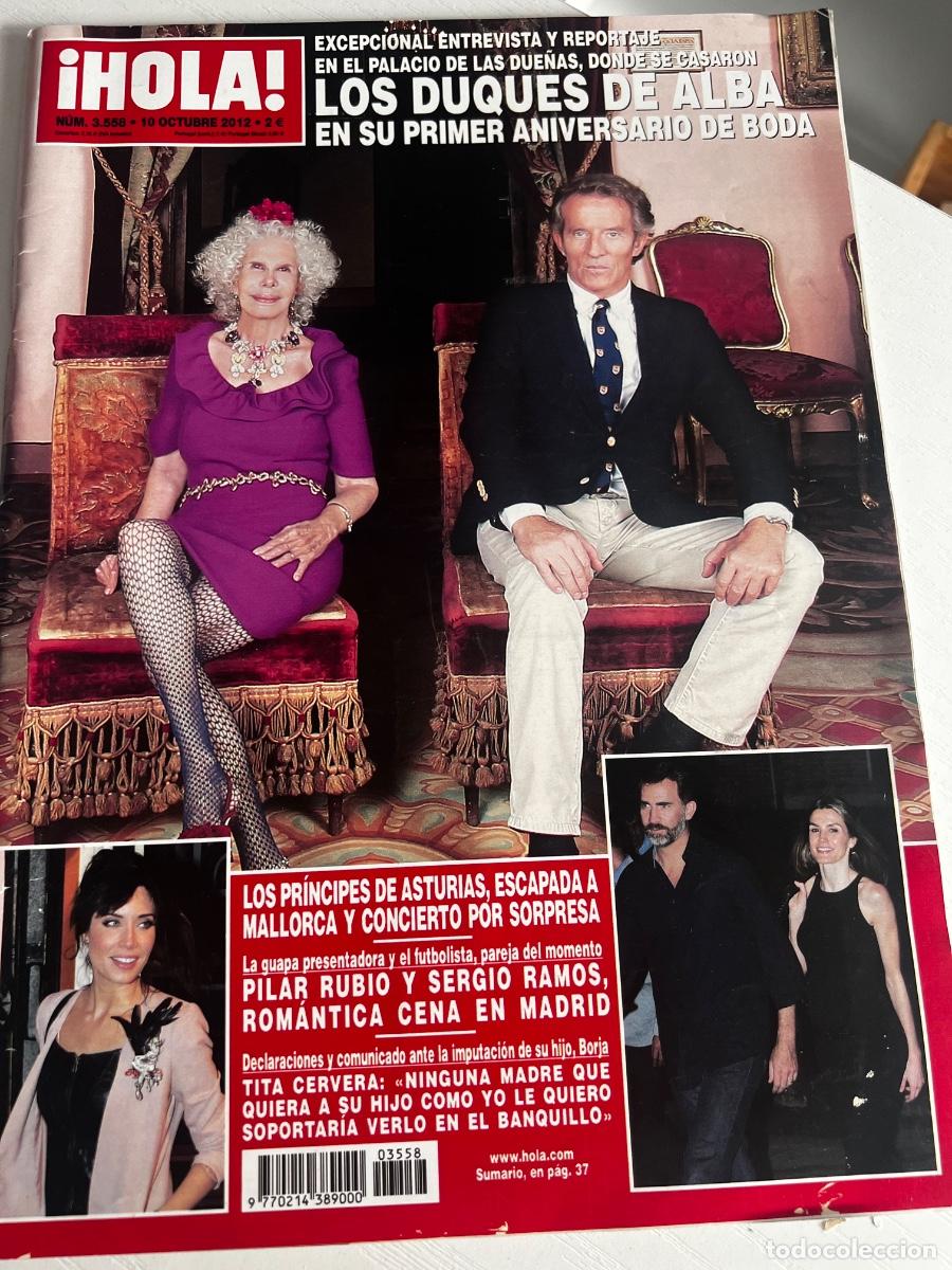 Coleccionismo de Revista Hola: HOLA! N&ordm; 3558. OCTUBRE 2012. LOS DUQUES DE ALBA EN SU PRIMER ANIVERSARIO DE BODA
