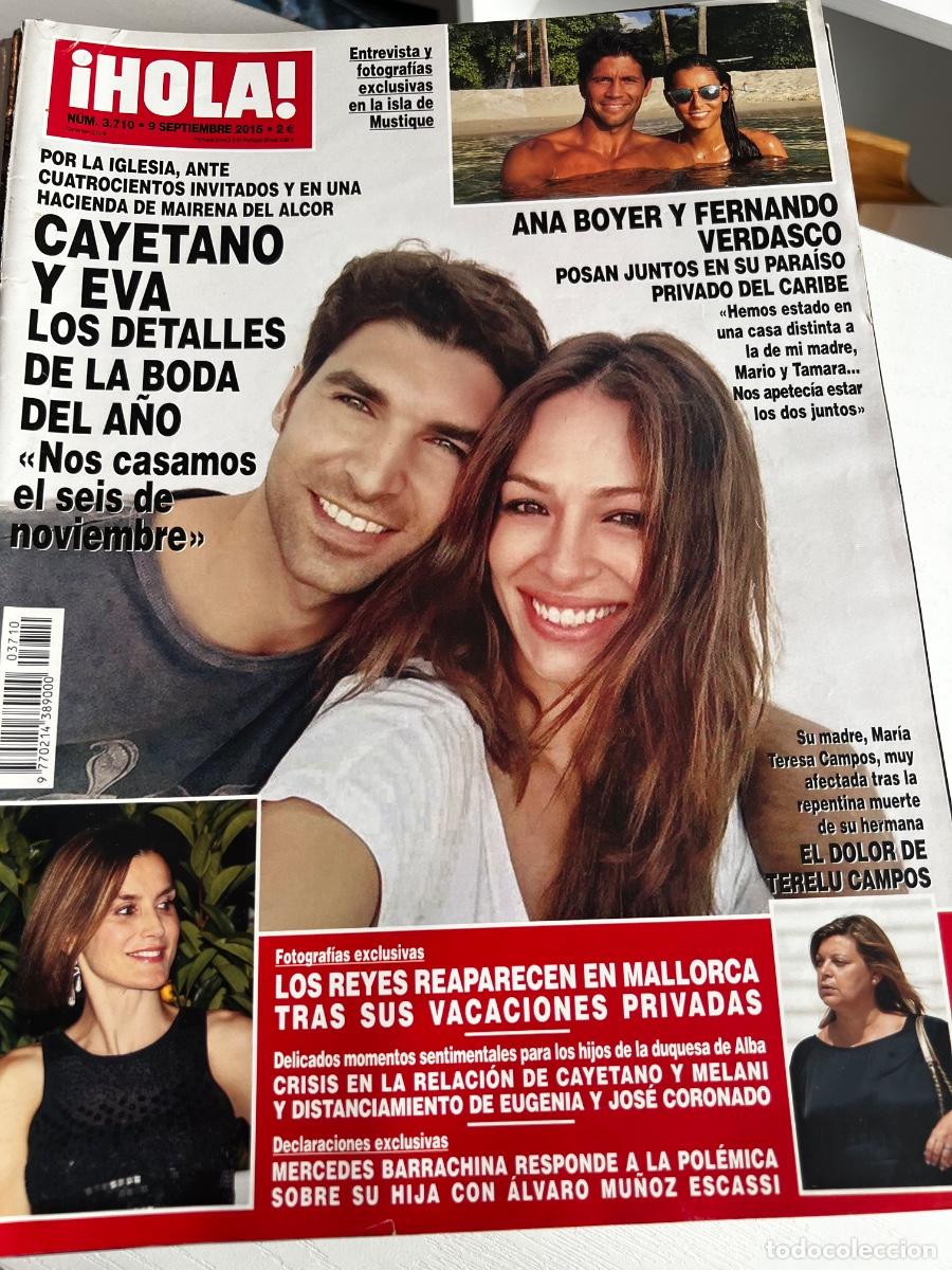 Coleccionismo de Revista Hola: HOLA! N&ordm; 3710. SEPTIEMBRE 2015. CAYETANO Y EVA LOS DETALLES DE LA BODA DEL A&Ntilde;O