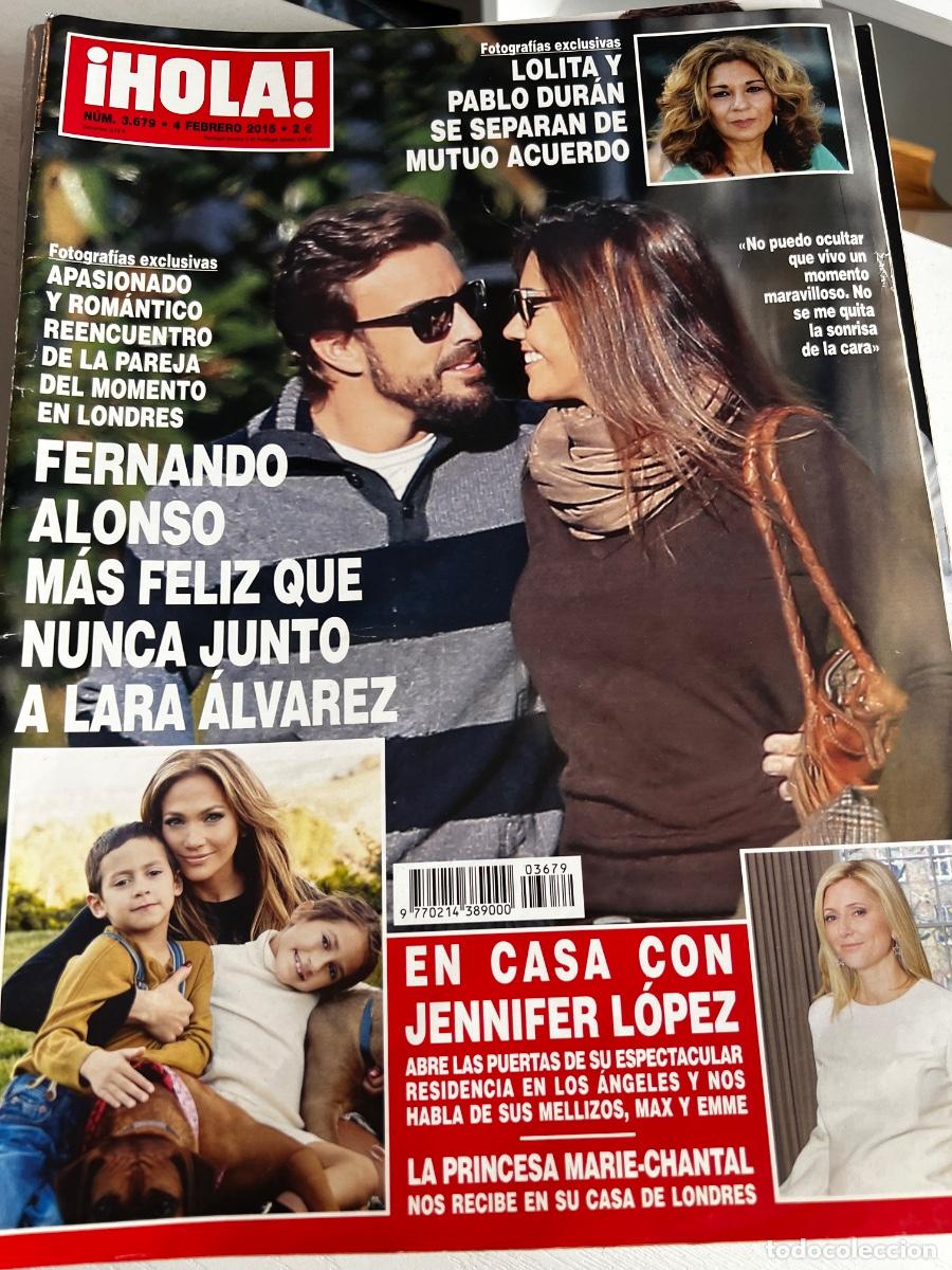 Coleccionismo de Revista Hola: HOLA! N&ordm; 3679. FEBRERO 2015. FERNADO ALONSO M&Aacute;S FELIZ QUE NUNCA JUNTO A LARA ALVAREZ