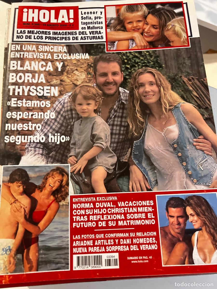 Coleccionismo de Revista Hola: HOLA! N&ordm; 3394. AGOSTO 2009. BLANCA Y BORJA THYSSEN; ESTAMOS ESPERANDO NUESTROS SEGUNDO HIJO