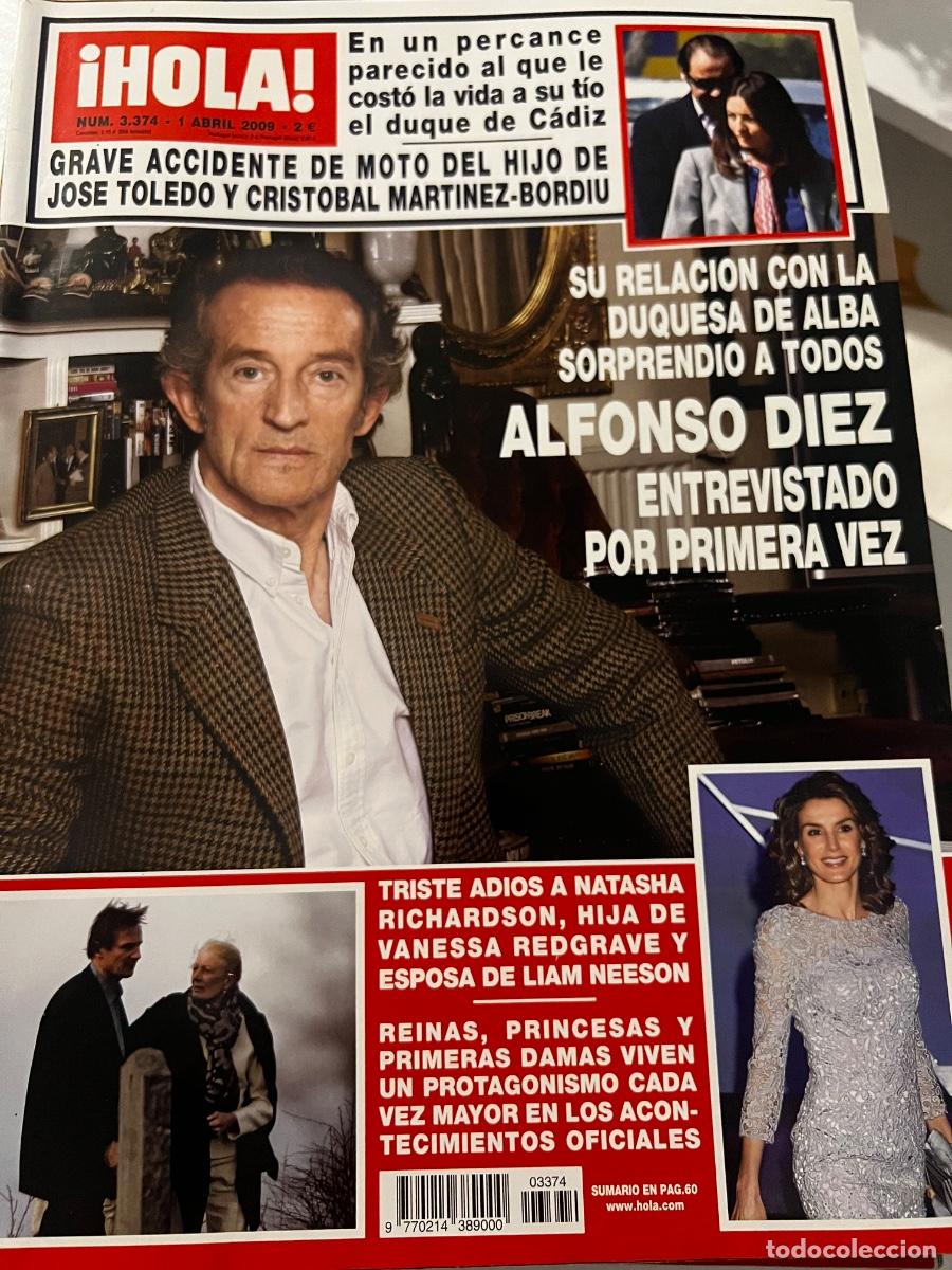 Coleccionismo de Revista Hola: HOLA! N&ordm; 3374. ABRIL 2009. ALONSO DIEZ ENTREVISTADO POR PRIMERA VEZ SOBRE LA DUQUESA DE ALBA.