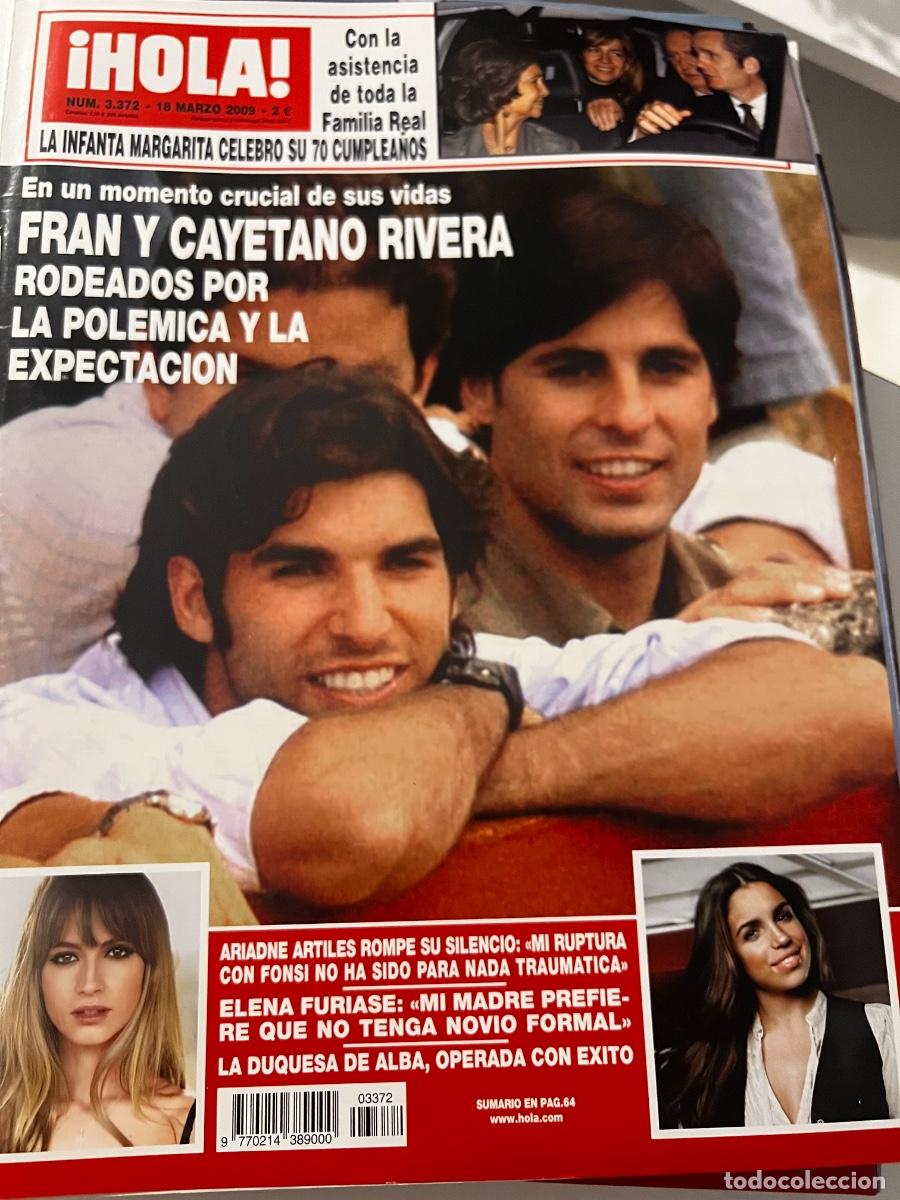 Coleccionismo de Revista Hola: HOLA! N&ordm; 3372. MARZO 2009. FRAN Y CAYETANO RIVERA RODEADOS POR POL&Eacute;MICA Y EXPECTACION