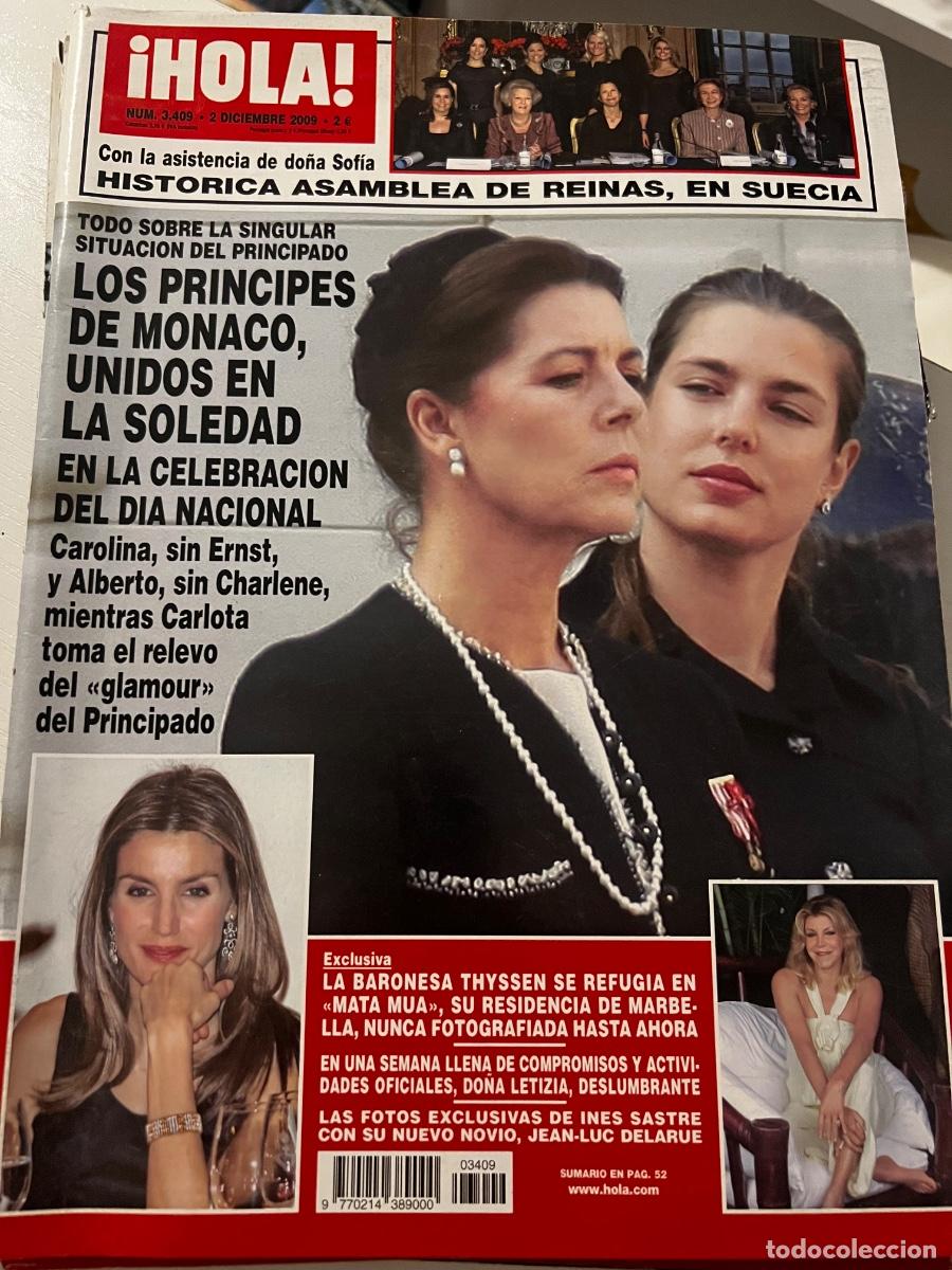 Coleccionismo de Revista Hola: HOLA! N&ordm; 3409. DICIEMBRE 2009. LOS PR&Iacute;NCIPES DE M&Oacute;NACO UNIDOS EN LA SOLEDAD