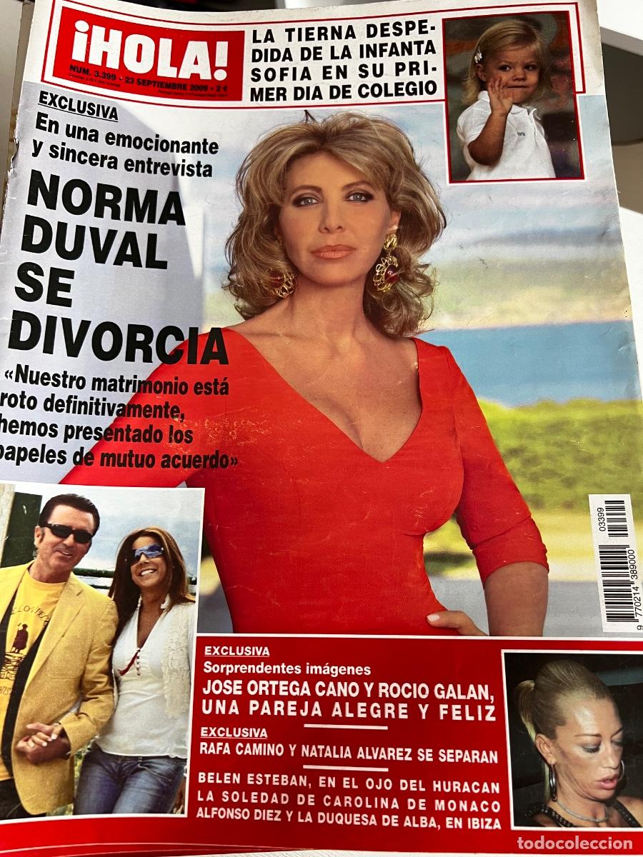Coleccionismo de Revista Hola: HOLA! N&ordm; 3399. SEPTIEMBRE 2009. NORMA DUVAL SE DIVORCIA; NUESTRO MATRIMONIO EST&Aacute; ROTO DEFINITIVAMENT