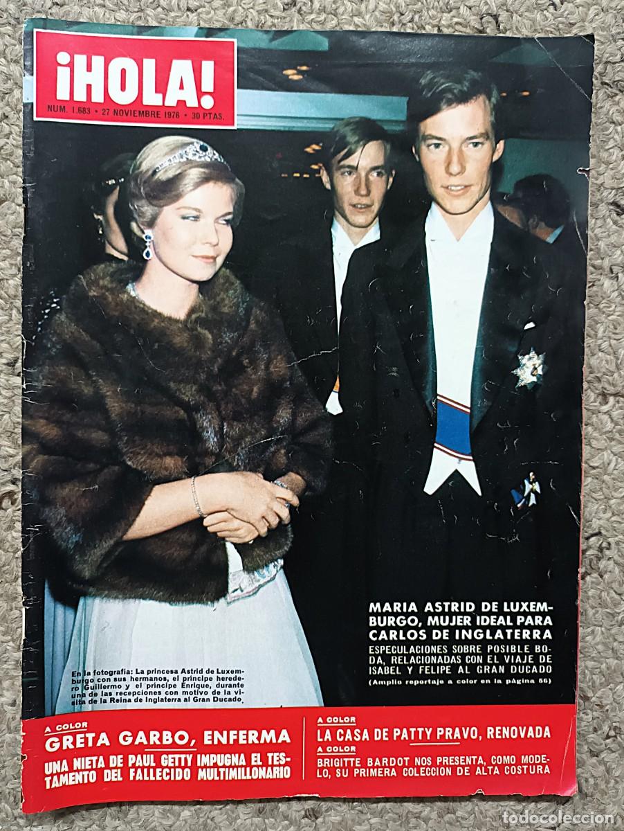 Coleccionismo de Revista Hola: REVISTA &iexcl;HOLA !N &ordm; 1.683 DE 27 DE NOVIEMBRE DE 1976 : MARIA ASTRID DE LUXEMBURGO