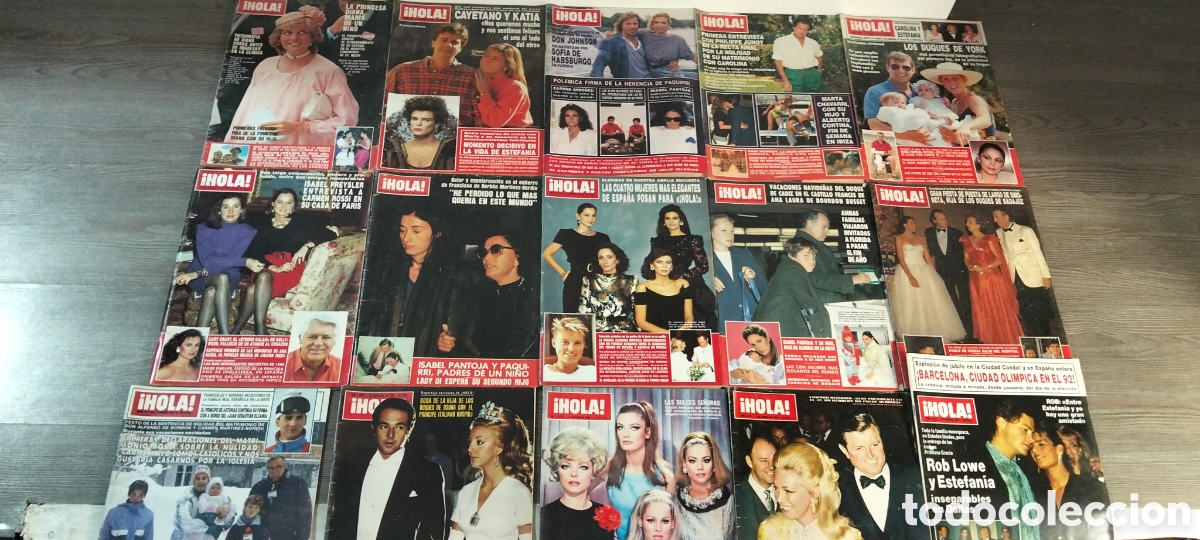 Coleccionismo de Revista Hola: Lote 15 Hola a&ntilde;os 80