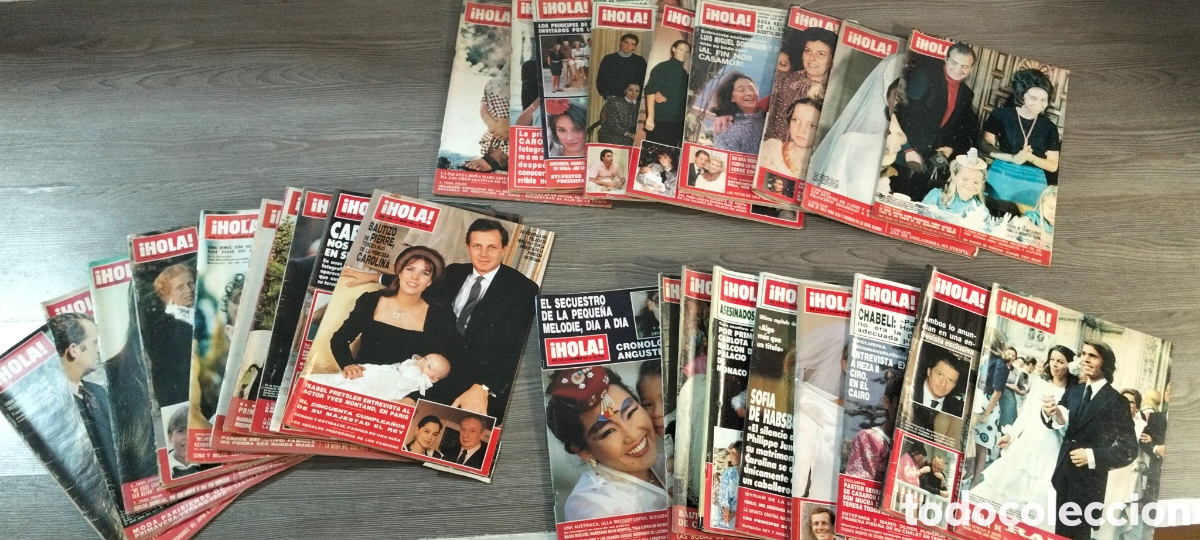 Coleccionismo de Revista Hola: Lote 28 hola a&ntilde;os 80