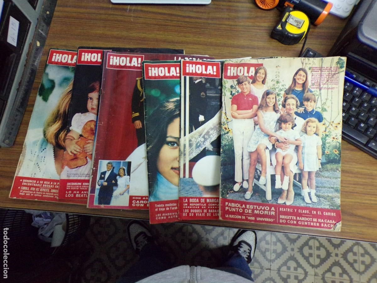 Coleccionismo de Revista Hola: lote de 7 Revistas !Hola! 1966 1967 1986