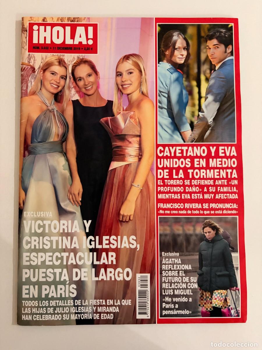 Coleccionismo de Revista Hola: &iexcl;HOLA! N&ordm; 3932. DICIEMBRE 2019. EXCLUSIVA. VICTORIA Y CRISTINA IGLESIAS, PUESTA DE LARGO. LEER