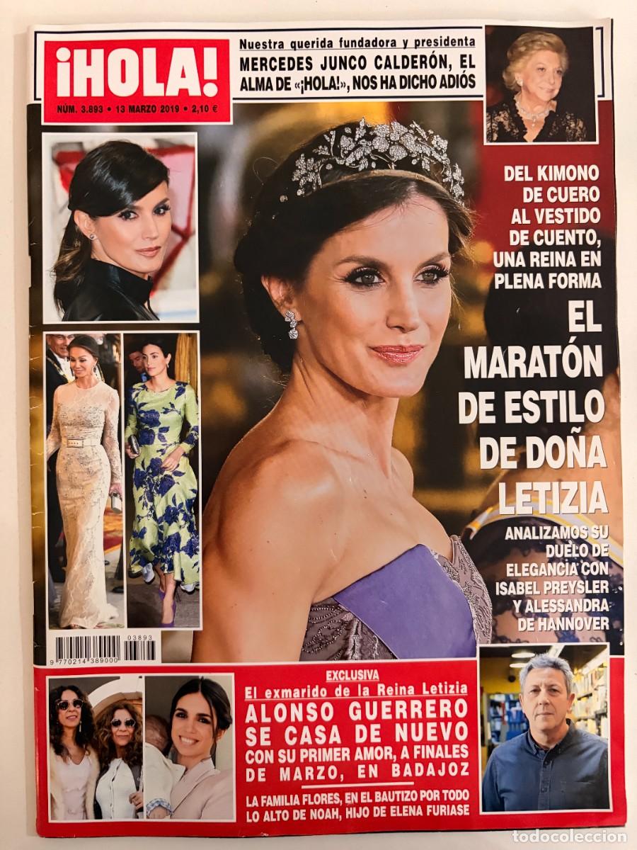 Collectionnisme de Magazine &iexcl;Hola!: &iexcl;HOLA! N&ordm; 3893. MARZO 2019. NUESTRA QUERIDA FUNDADORA Y PRESIDENTA MERCEDES JUNCO CALDER&Oacute;N.LEER