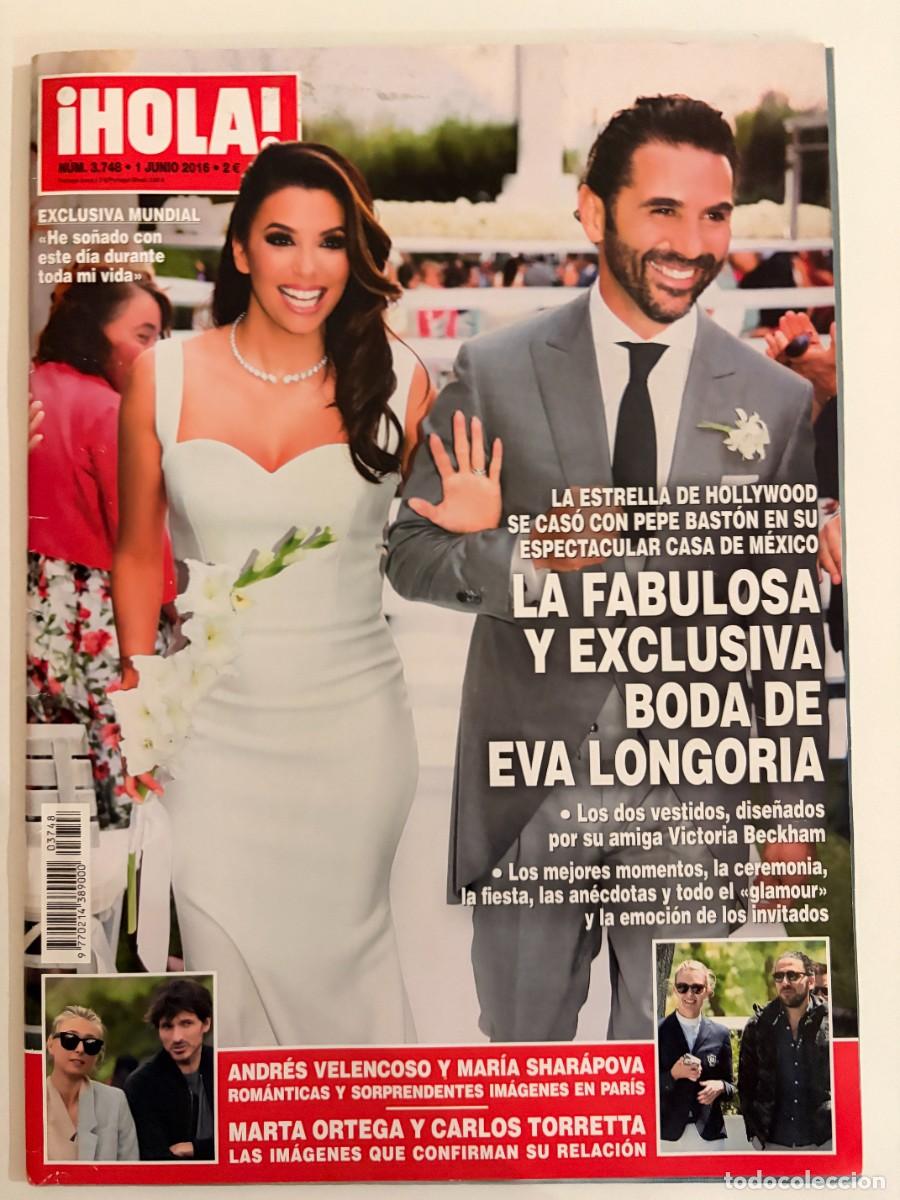 Coleccionismo de Revista Hola: &iexcl;HOLA! N&ordm; 3748. JUNIO 2016. LA ESTRELLA DE HOLLYWOOD SE CAS&Oacute; CON PEPE BAST&Oacute;N EN SU ESPECTACULAR.LEER