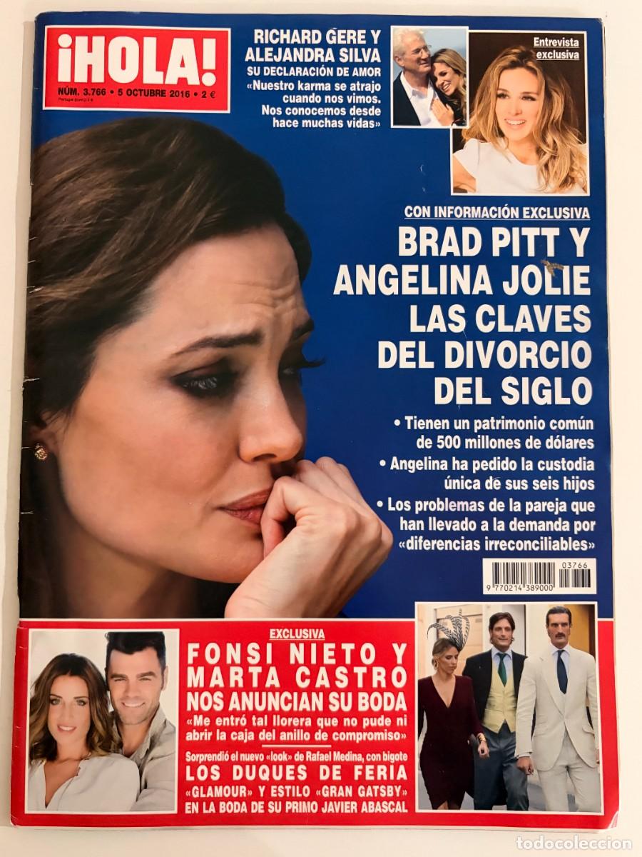 Coleccionismo de Revista Hola: &iexcl;HOLA! N&ordm; 3766. OCTUBRE 2016. RICHARD GERE Y ALEJANDRA SILVA, SU DECLARACI&Oacute;N DE AMOR. LEER