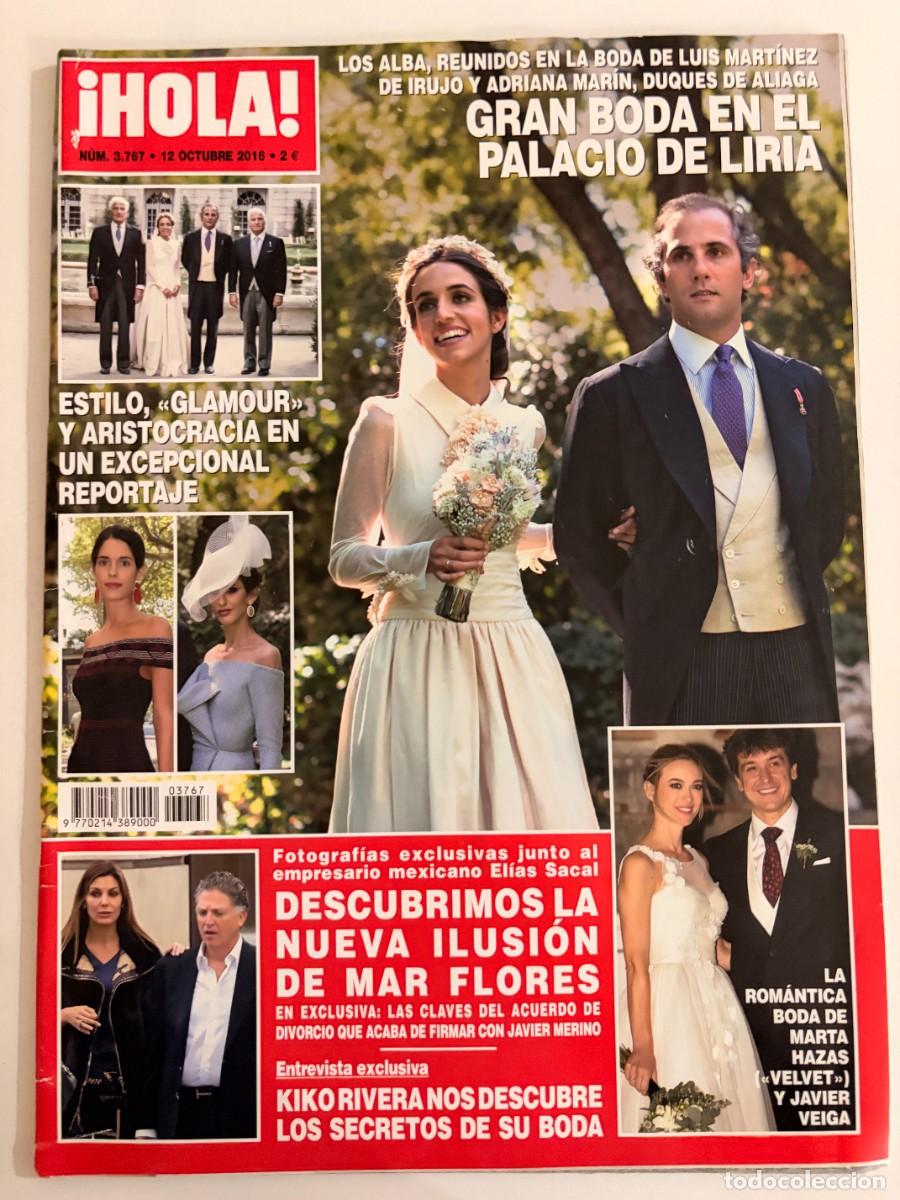 Coleccionismo de Revista Hola: &iexcl;HOLA! N&ordm; 3767. OCTUBRE 2016. LOS ALBA, REUNIDOS EN LA BODA DE LUIS MART&Iacute;NEZ DE IRUJO Y ADRIANA.LEER