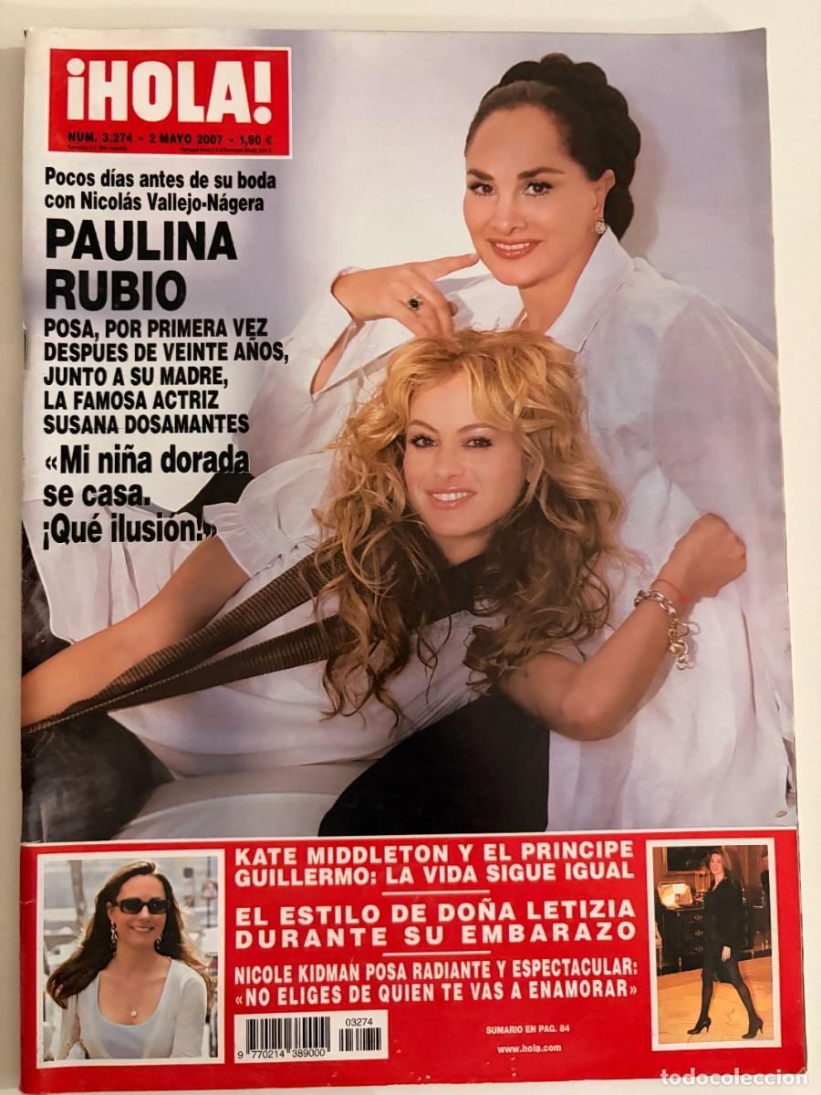 Coleccionismo de Revista Hola: &iexcl;HOLA! N&ordm; 3275. MAYO 2007. POCOS D&Iacute;AS ANTES DE SU BODA CON NICOL&Aacute;S VALLEJO-N&Aacute;GERA. LEER