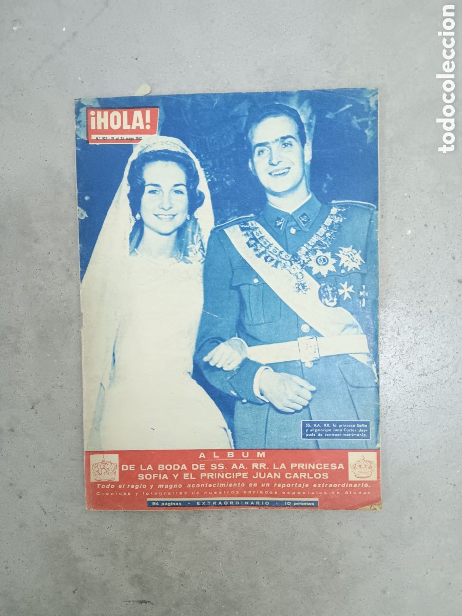 Coleccionismo de Revista Hola: REVISTA HOLA N&ordm; 925 DE 19 MAYO 1962 - BODA DE JUAN CARLOS I Y SOFIA