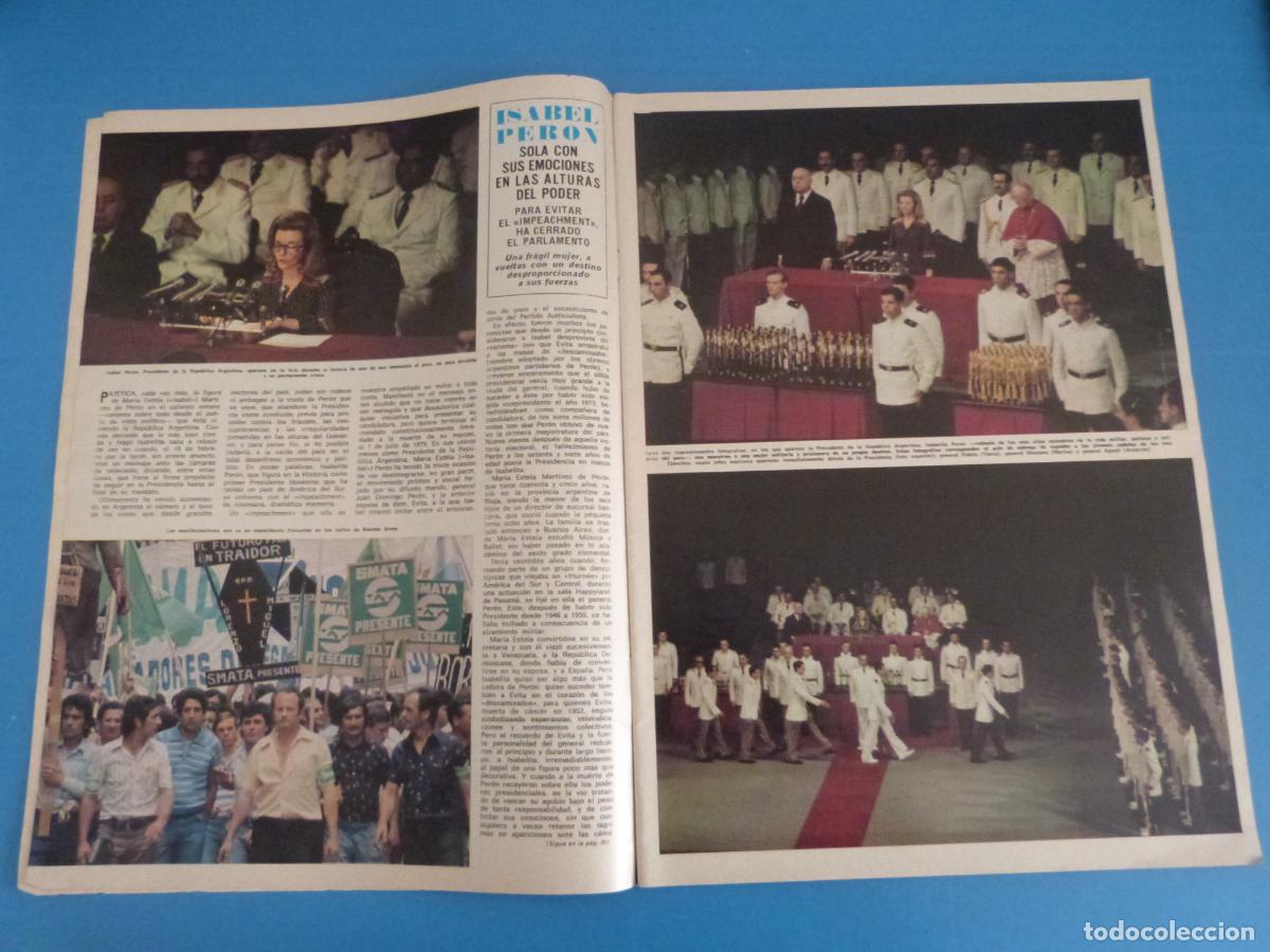 Coleccionismo de Revista Hola: RECORTE CLIPPING ISABEL PERON REVISTA HOLA N&ordm; 1645 PAG. 4,5