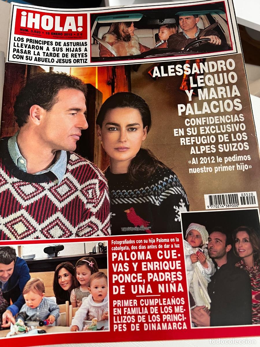 Coleccionismo de Revista Hola: HOLA! N&ordm; 3520. ENERO 2012. ALESSANDRO LEQUIO Y MAR&Iacute;A PALACIOS CONFIDENCIAS EN SU EXCLISIVO REFIGIO