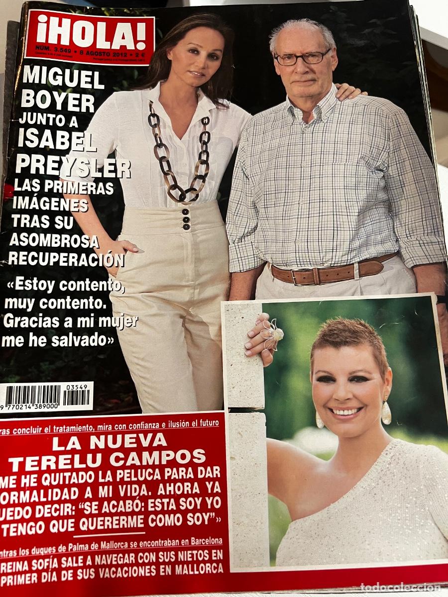 Coleccionismo de Revista Hola: HOLA! N&ordm; 3549. AGOSTO 2012. MIGUEL BOYER JUNTO A ISABEL PREYSLER. LEER