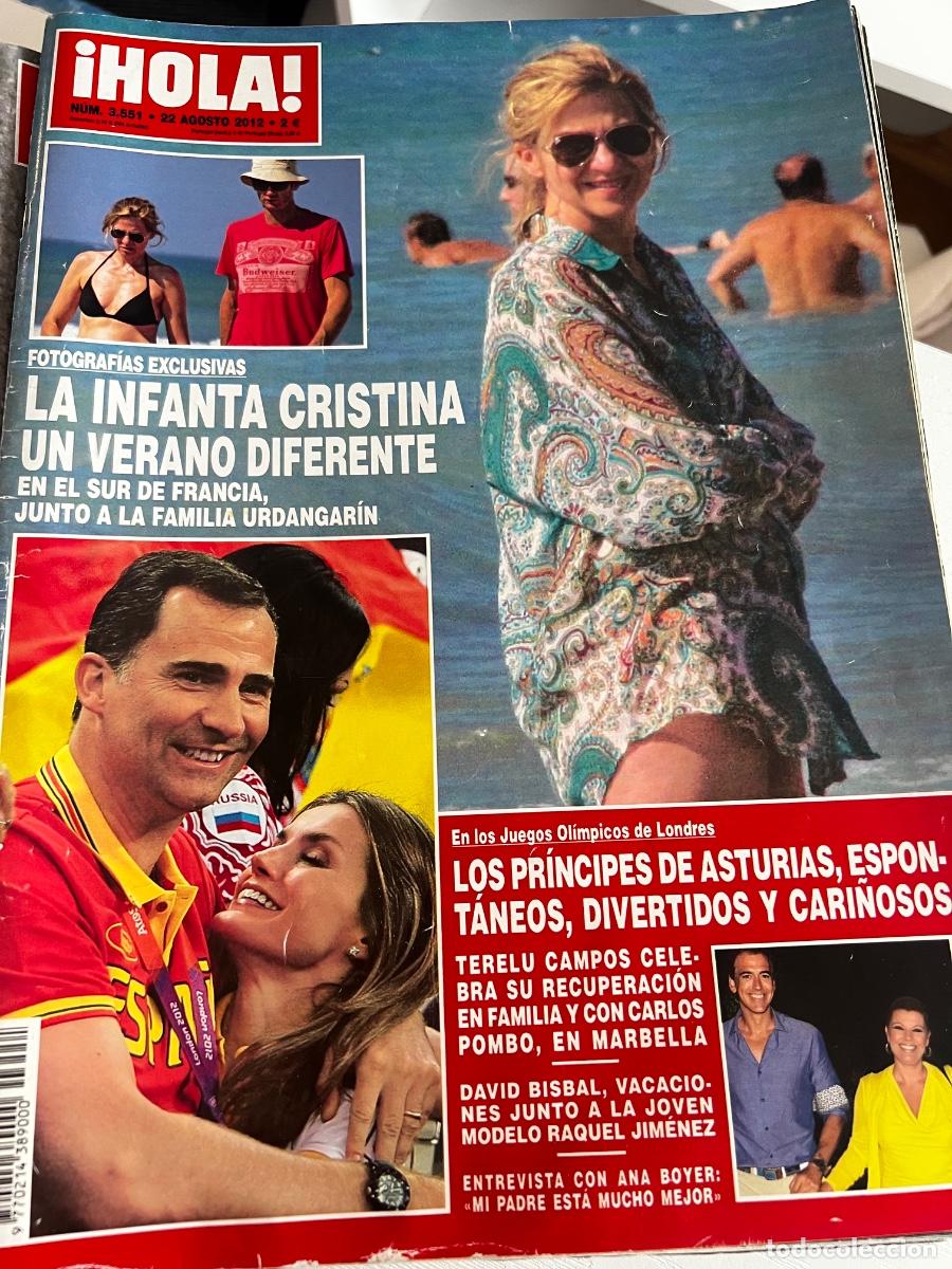 Coleccionismo de Revista Hola: HOLA! N&ordm; 3551. AGOSTO 2012. LA INFANTA CRISTINA UN VERANO DIFERENTE EN EL SUR DE FRANCIA