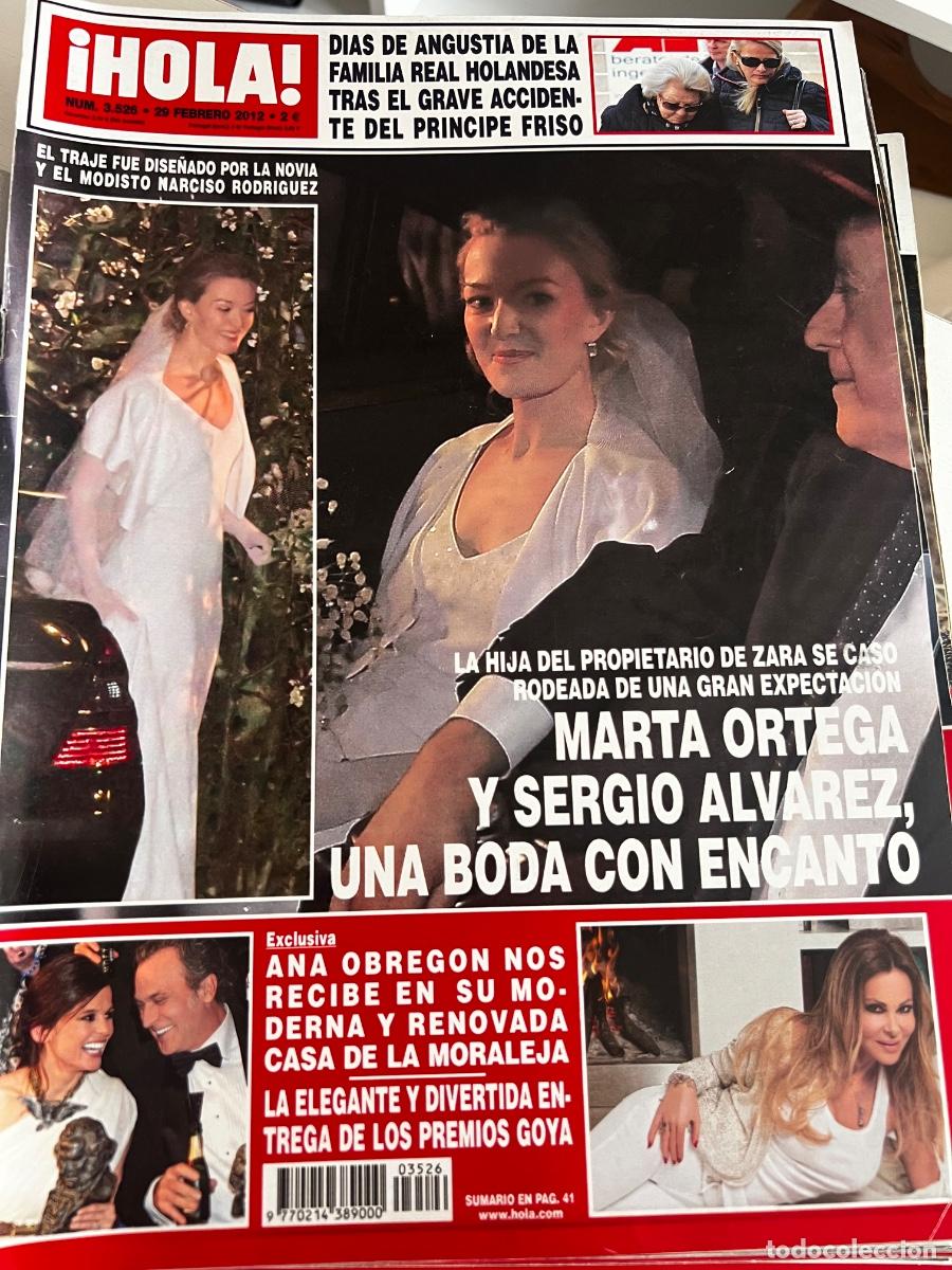 Coleccionismo de Revista Hola: HOLA! N&ordm; 3526. FEBRERO 2012.MARTA ORTEGA Y SERGIO &Aacute;LVAREZ, UNA BODA CON ENCANTO