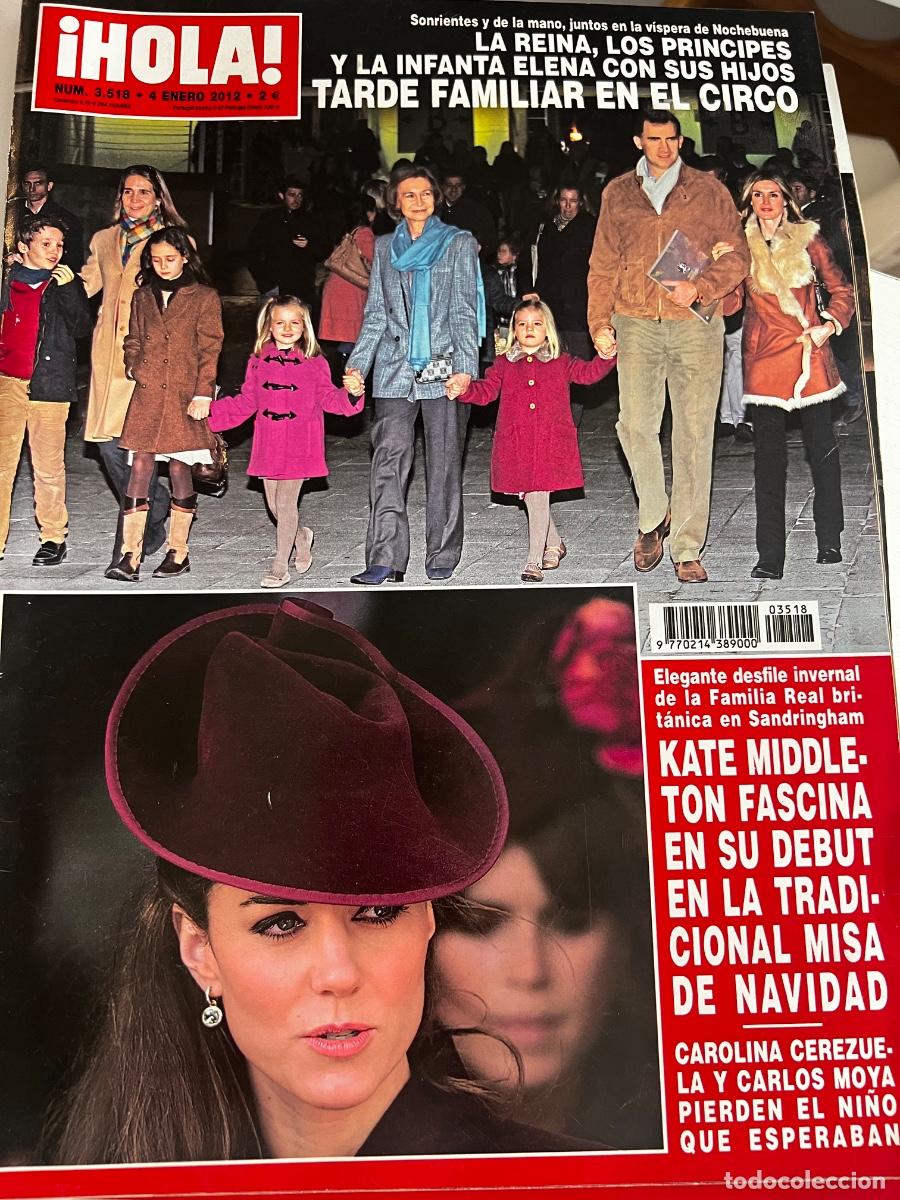 Coleccionismo de Revista Hola: HOLA! N&ordm; 3518. ENERO 2012. LA REINA, LOS PR&Iacute;NCIPES Y LA INFANTA ELENA CON SUS HIJOS EN EL CIRCO