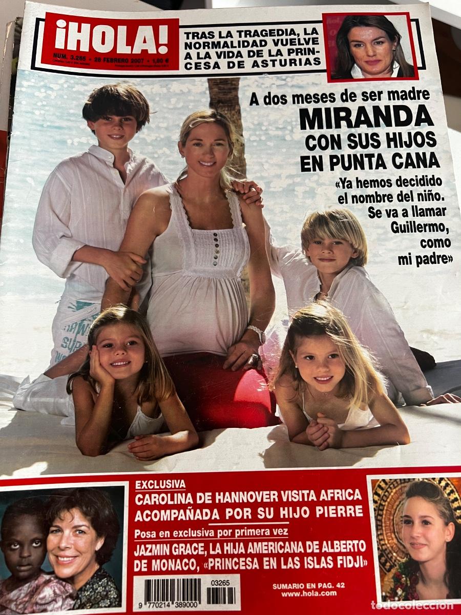 Coleccionismo de Revista Hola: HOLA! N&ordm; 3265. FEBRERO 2007. MIRANDA CON SUS HIJOS EN PUNTA CANA A DOS MESES DE SER MADRE.