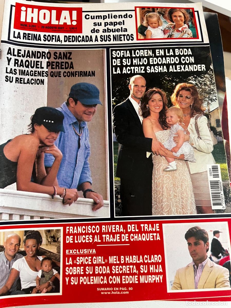 Coleccionismo de Revista Hola: &iexcl;HOLA! N&ordm; 3291. AGOSTO 2007. ALEJANDRO SANZ Y RAQUEL PEREDA, IM&Aacute;GENES QUE CONFIRMAN SU RELACION