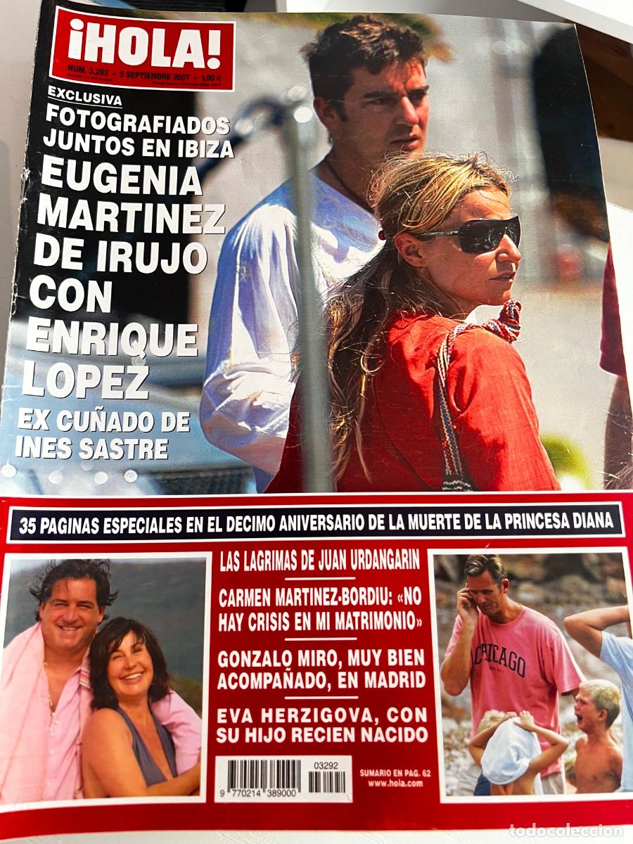 Coleccionismo de Revista Hola: &iexcl;HOLA! N&ordm; 3292. SEPTIEMBRE 2007. EUGENIA MART&Iacute;NEZ DE IRUJO CON ENRIQUE LOPEZ