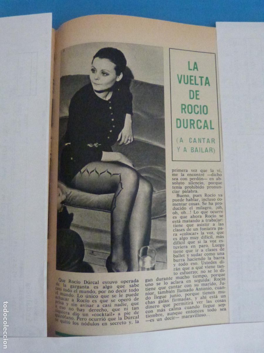 Coleccionismo de Revista Hola: RECORTE CLIPPING ROCIO DURCAL REVISTA HOLA N&ordm; 1644 PAG. 71