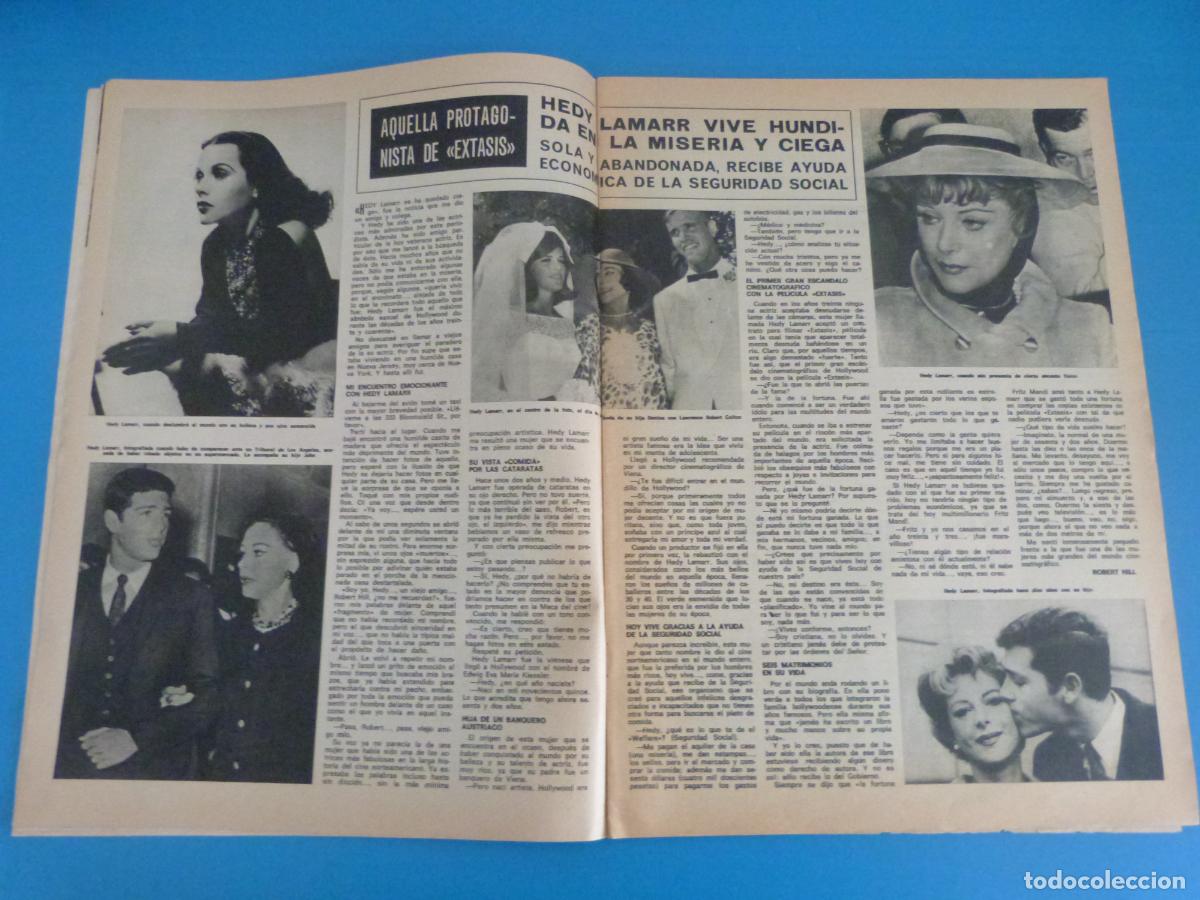 Coleccionismo de Revista Hola: RECORTE CLIPPING HEDY LAMARR REVISTA HOLA N&ordm; 1694 PAG. 8,9