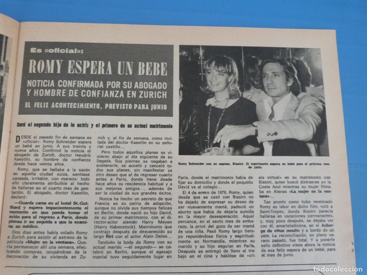 Coleccionismo de Revista Hola: RECORTE CLIPPING ROMY SCHNEIDER REVISTA HOLA N&ordm; 1694 PAG. 29